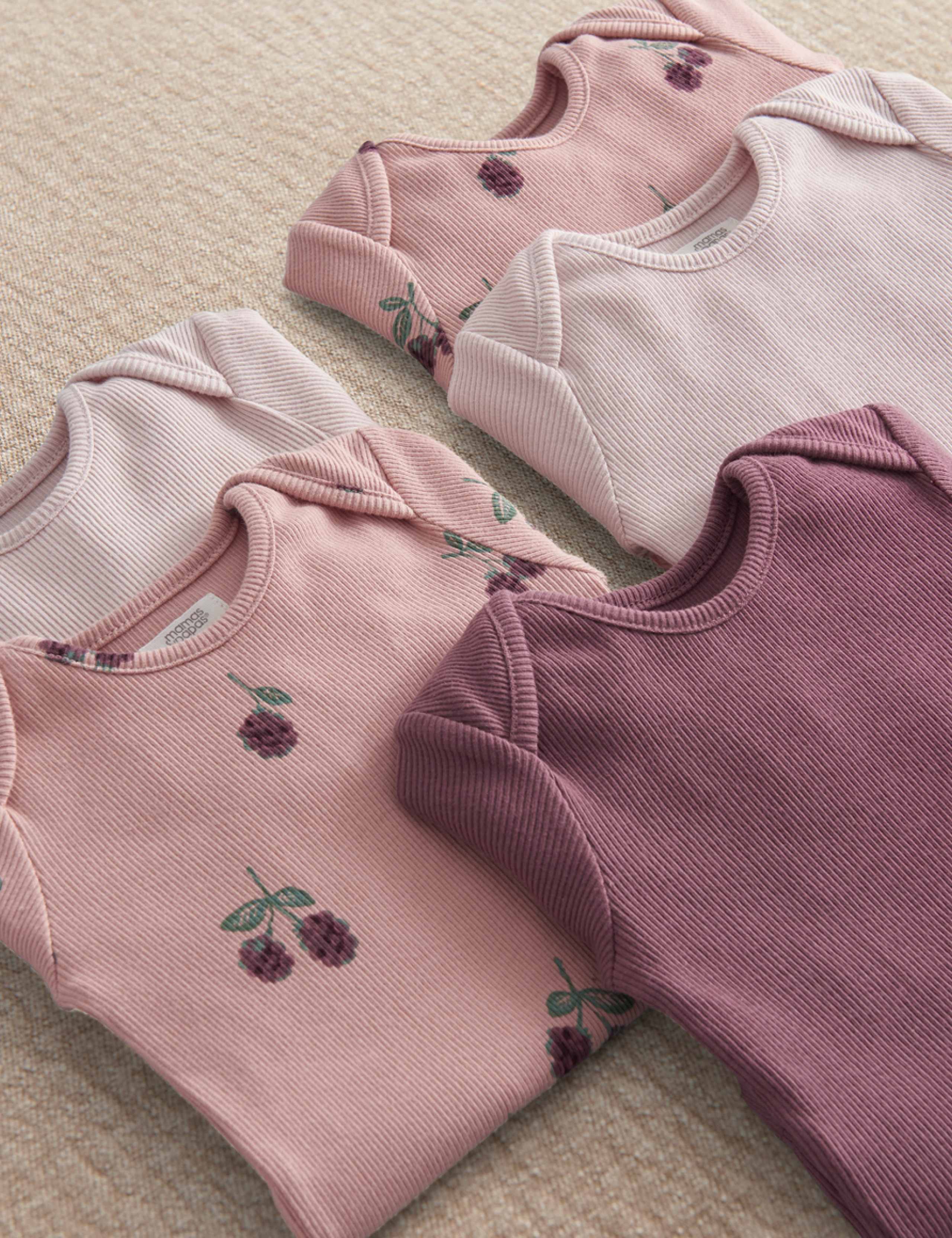 5 Pack Cotton Rich Bodysuits (0-2 Yrs) 4 of 4