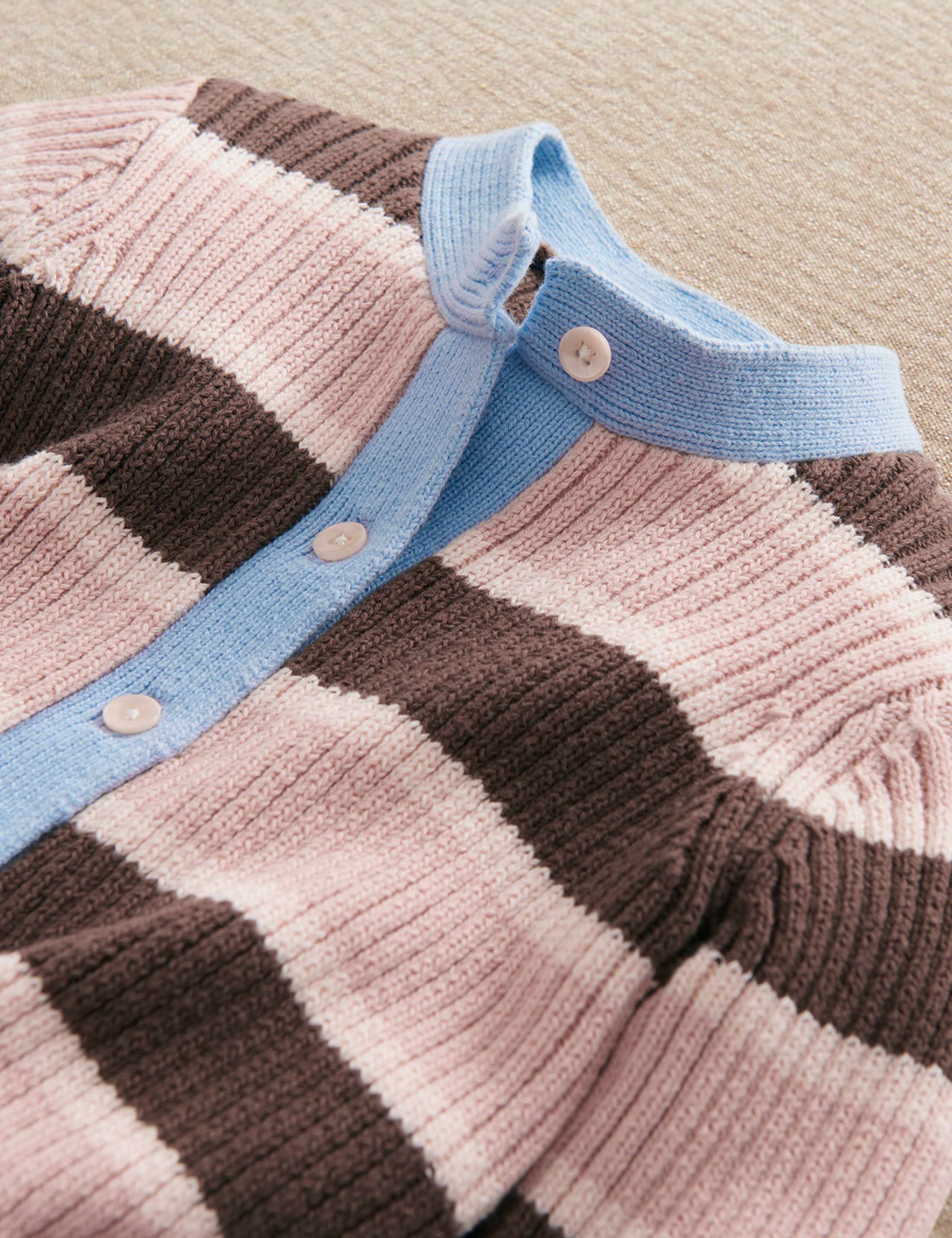 2 Piece Pure Cotton Striped Outfit (0-3 Yrs) 3 of 4