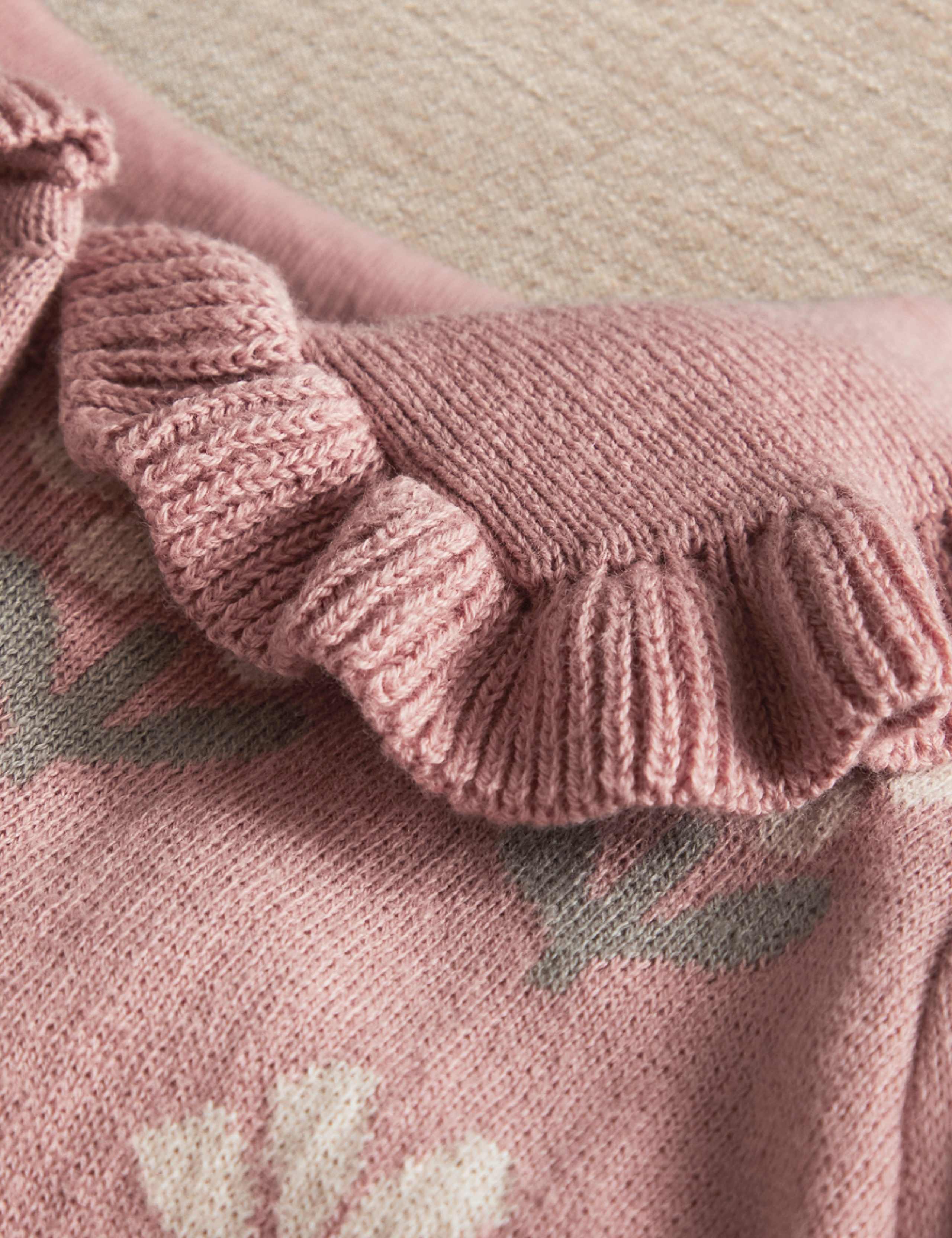 Pure Cotton Knitted Romper (0-12 Months) 7 of 8