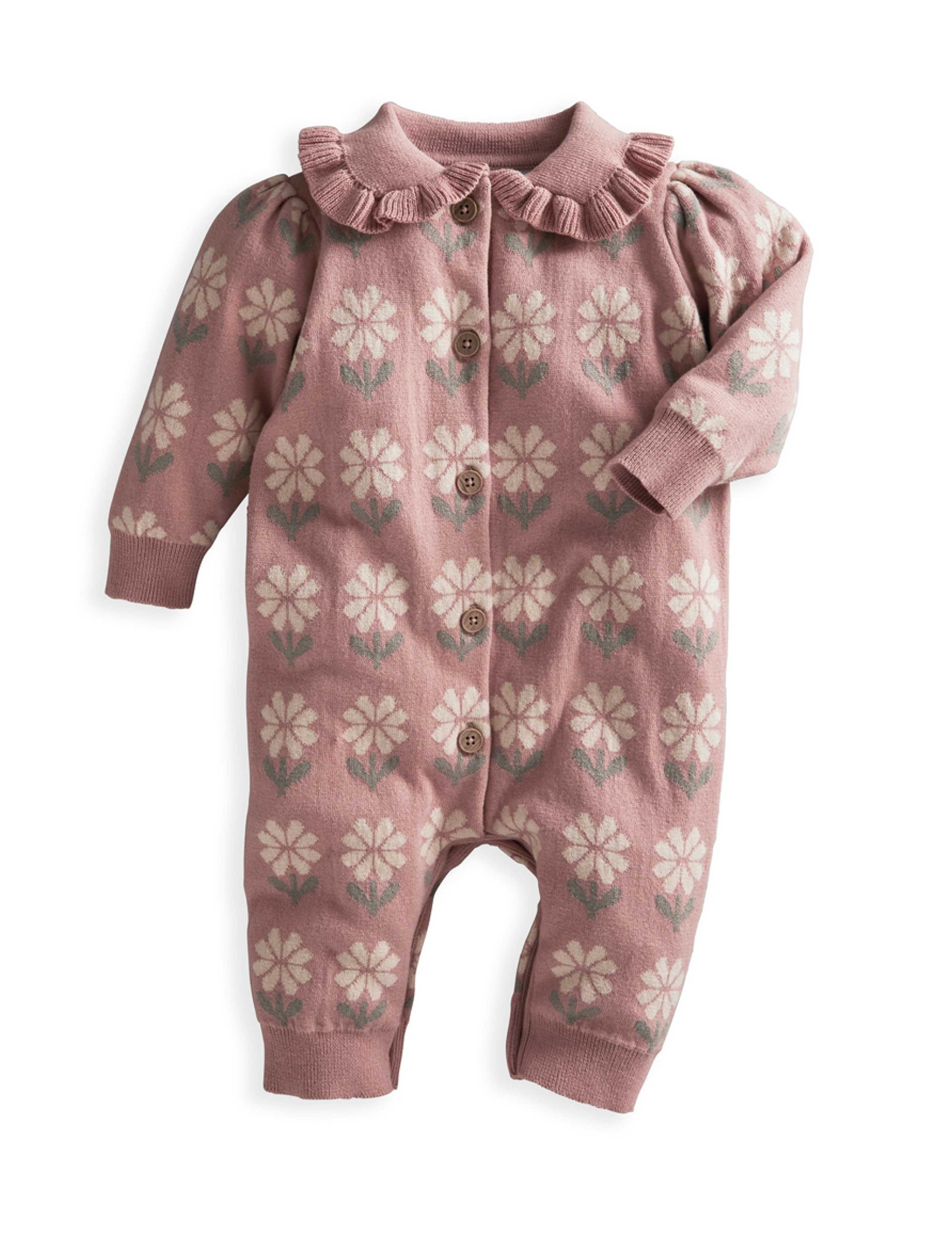 Pure Cotton Knitted Romper (0-12 Months) 2 of 8
