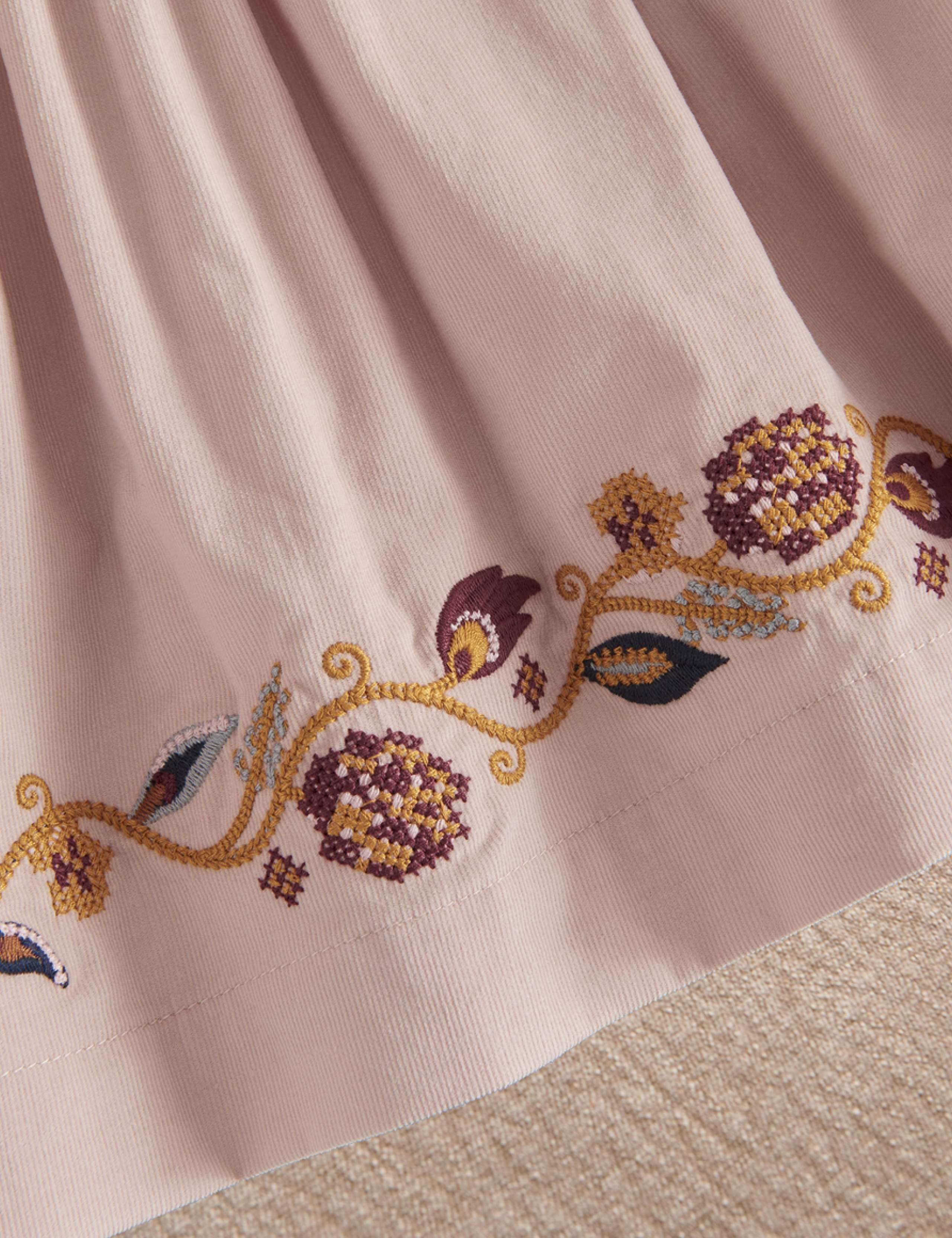 Pure Cotton Cord Embroidered Dress (0-24 Months) 4 of 4
