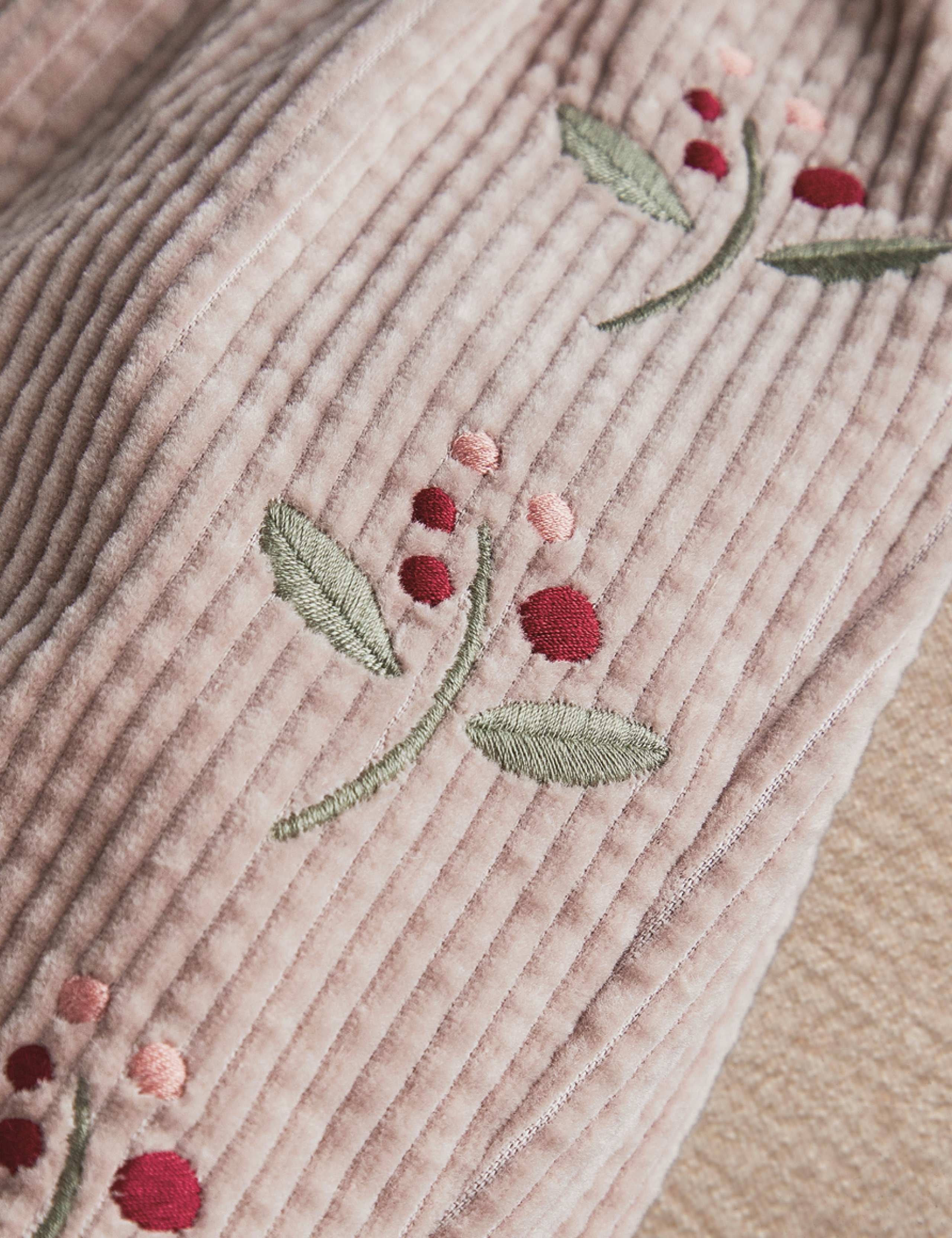 Cord Berry Embroidered Trousers (0-36 Mths) 5 of 5
