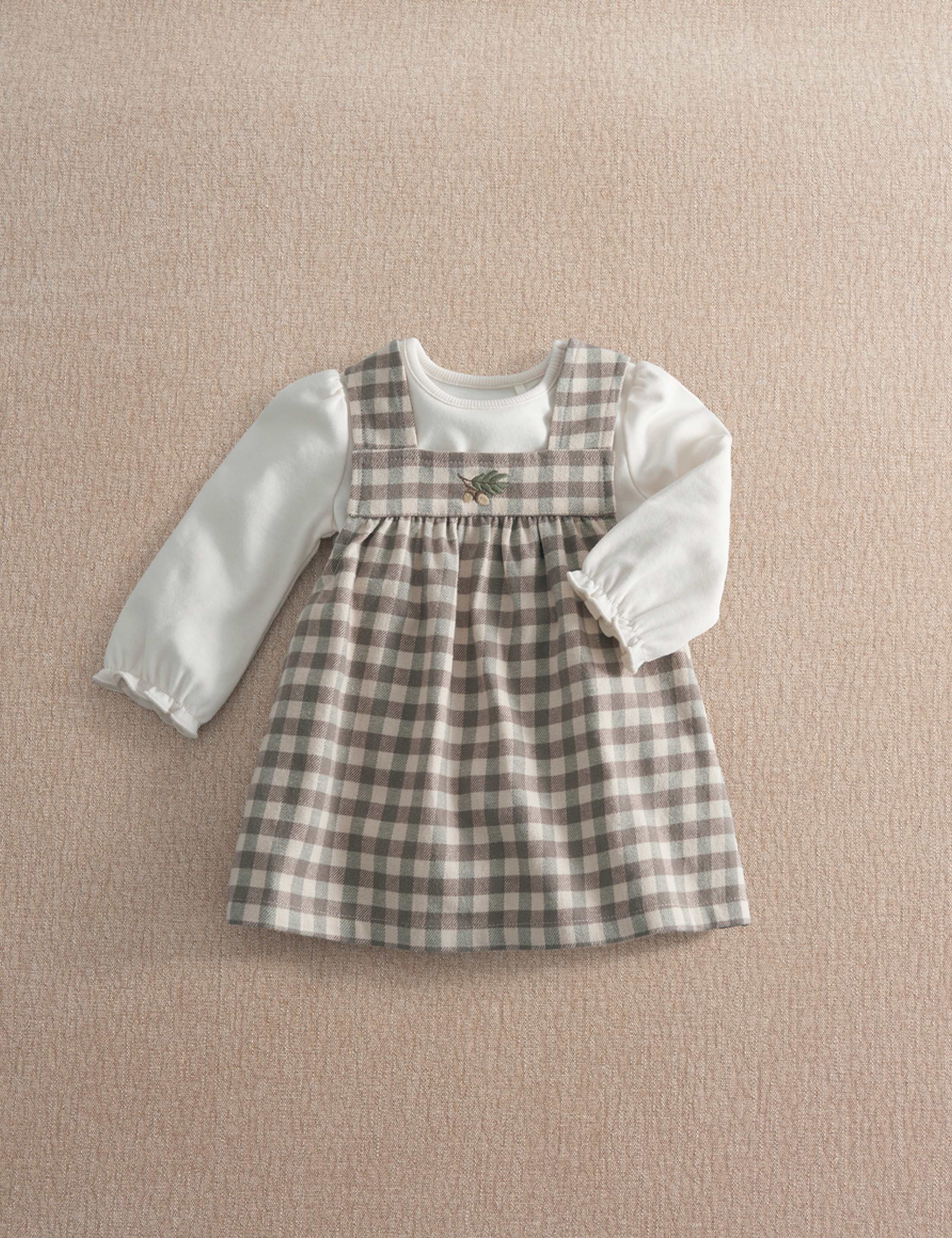 2 Piece Pure Cotton Gingham Outfit (0-24 Mths) 1 of 6