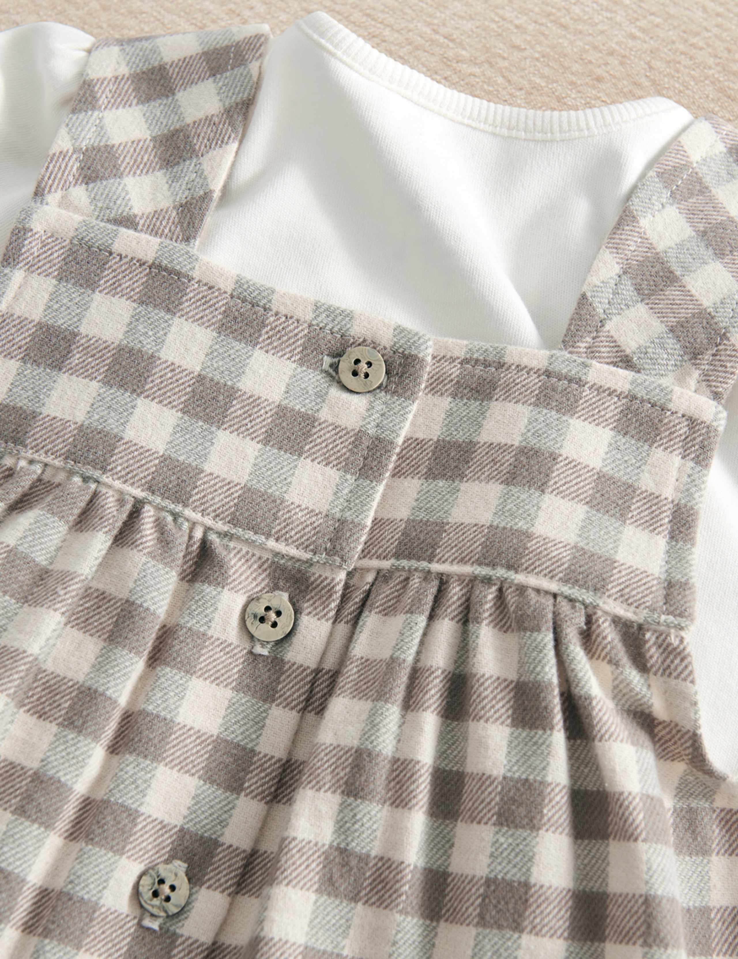 2 Piece Pure Cotton Gingham Outfit (0-24 Mths) 6 of 6