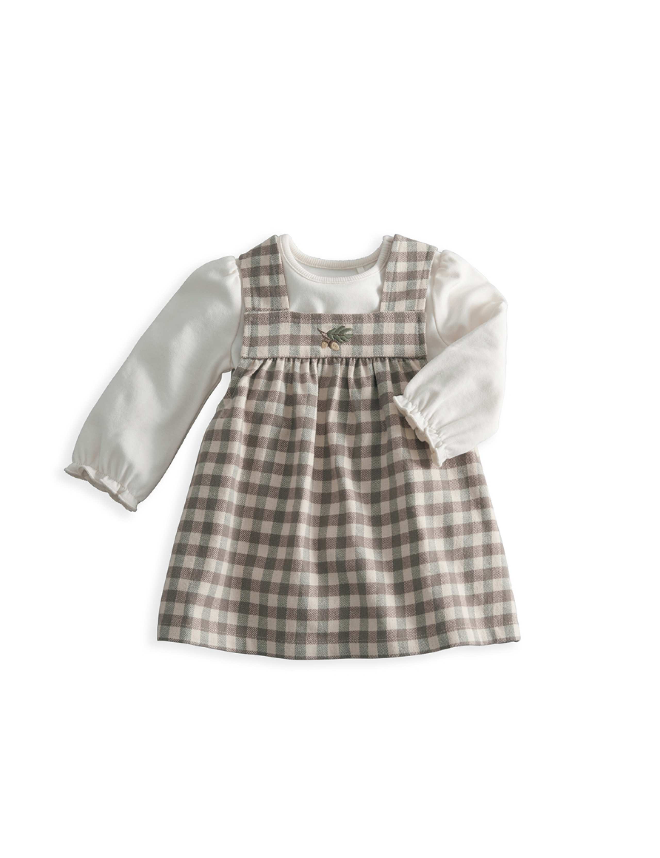 2 Piece Pure Cotton Gingham Outfit (0-24 Mths) 2 of 6