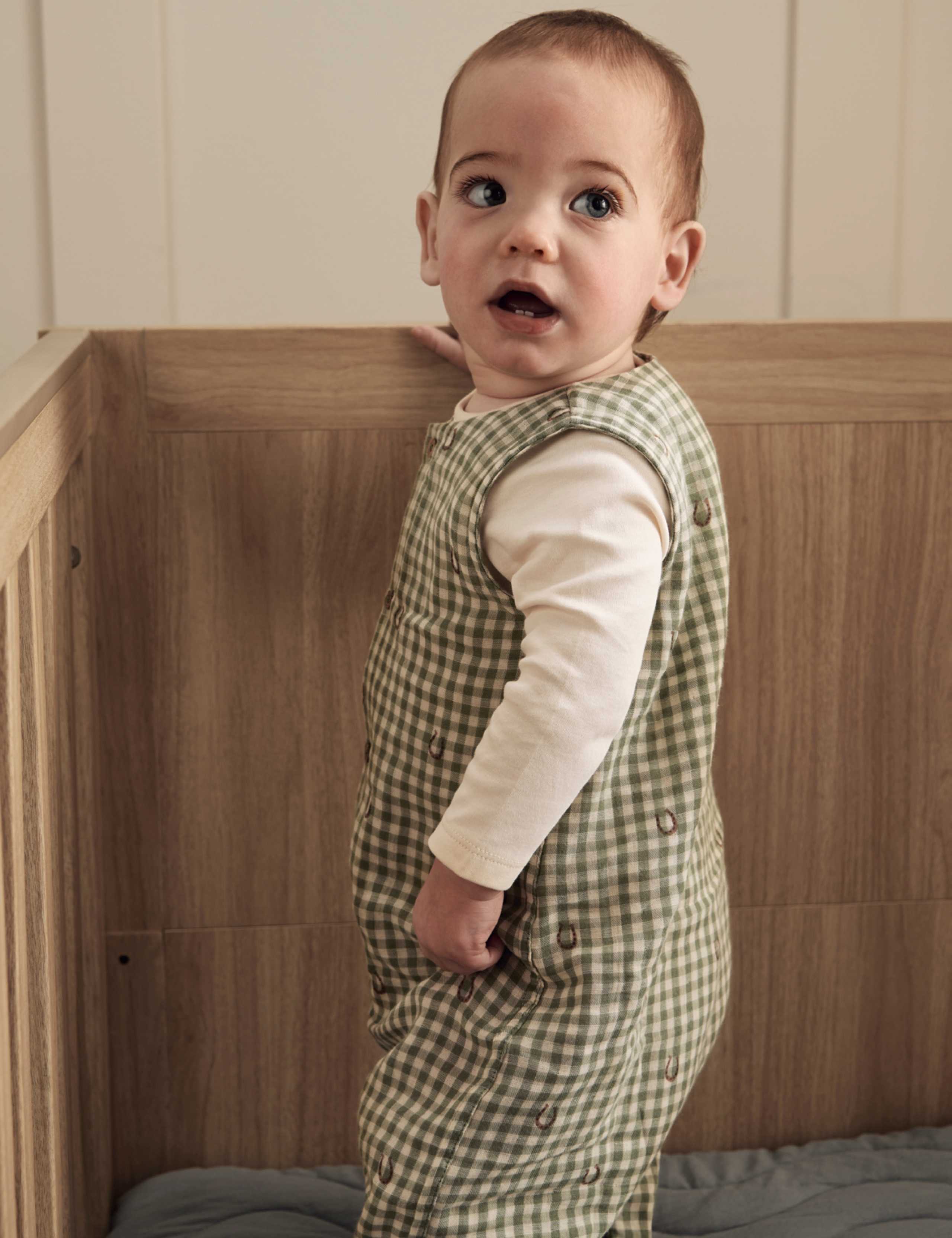 2 Piece Pure Cotton Gingham Outfit (0-12 Mths) 8 of 10