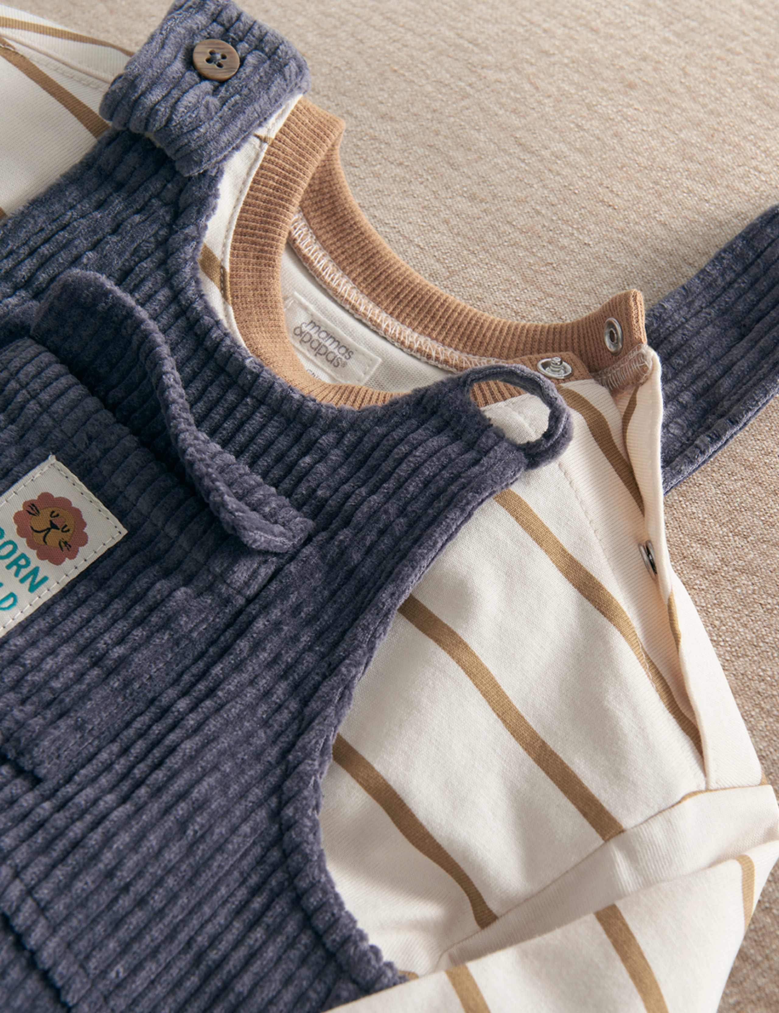 2 Piece Cord Dungarees Outfit (0-24 Mths) 9 of 9