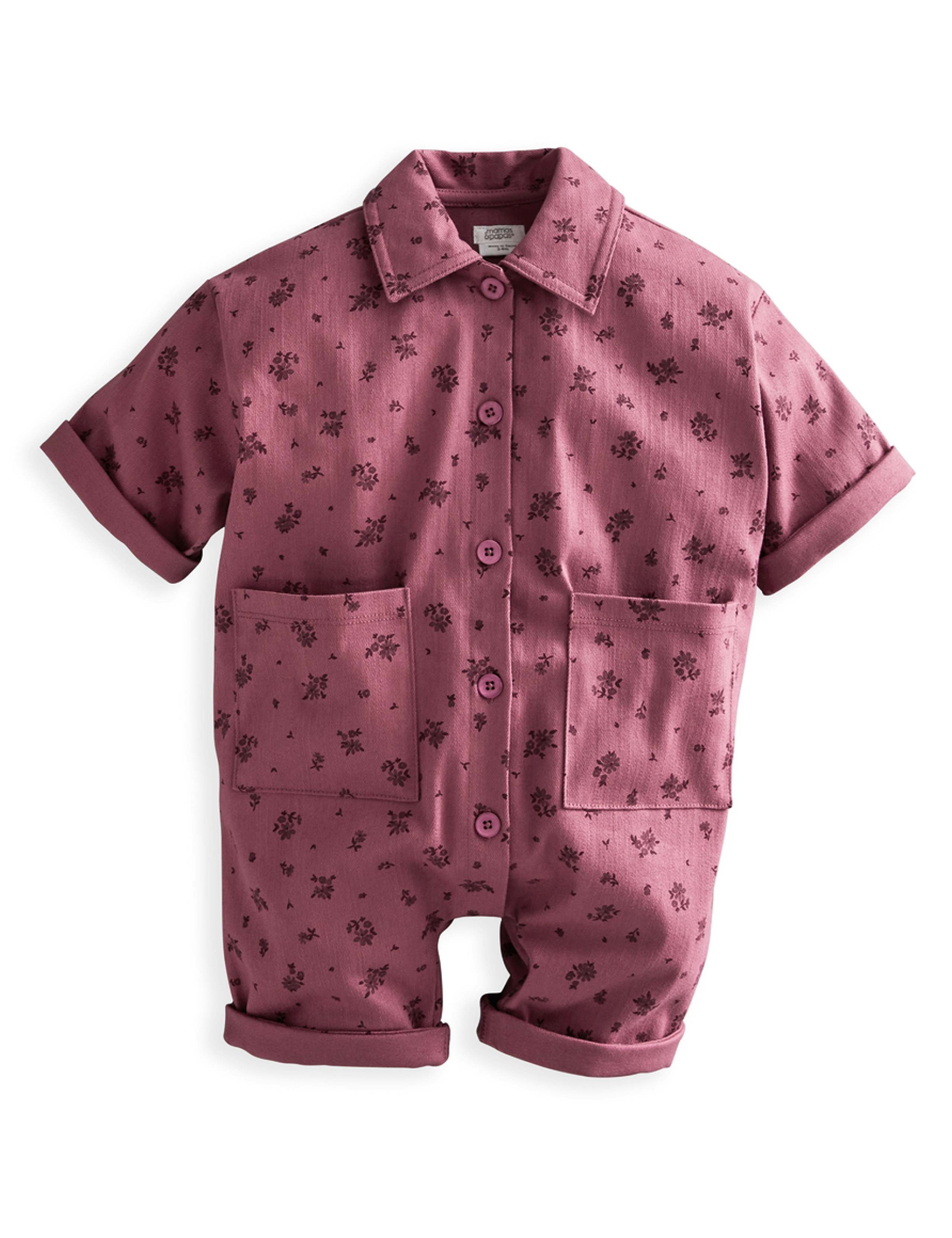 Cotton Rich Boiler Suit Romper (0-24 Months) 2 of 5