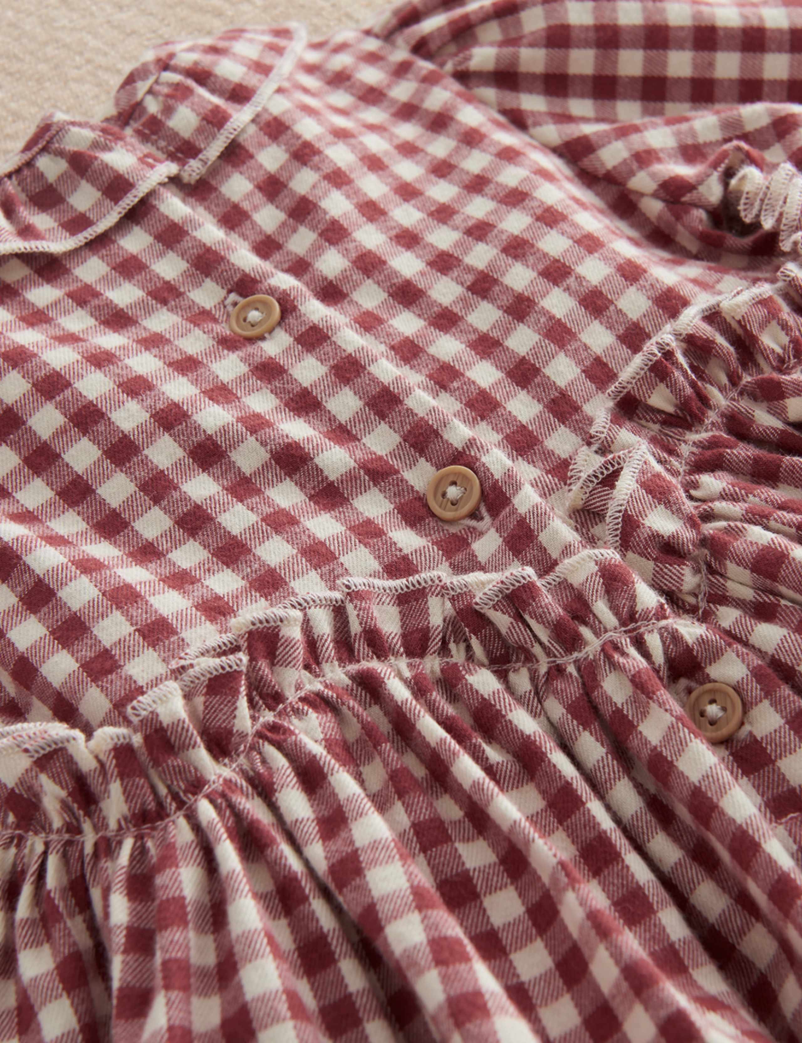 Pure Cotton Gingham Dress (0-24 Months) 6 of 9