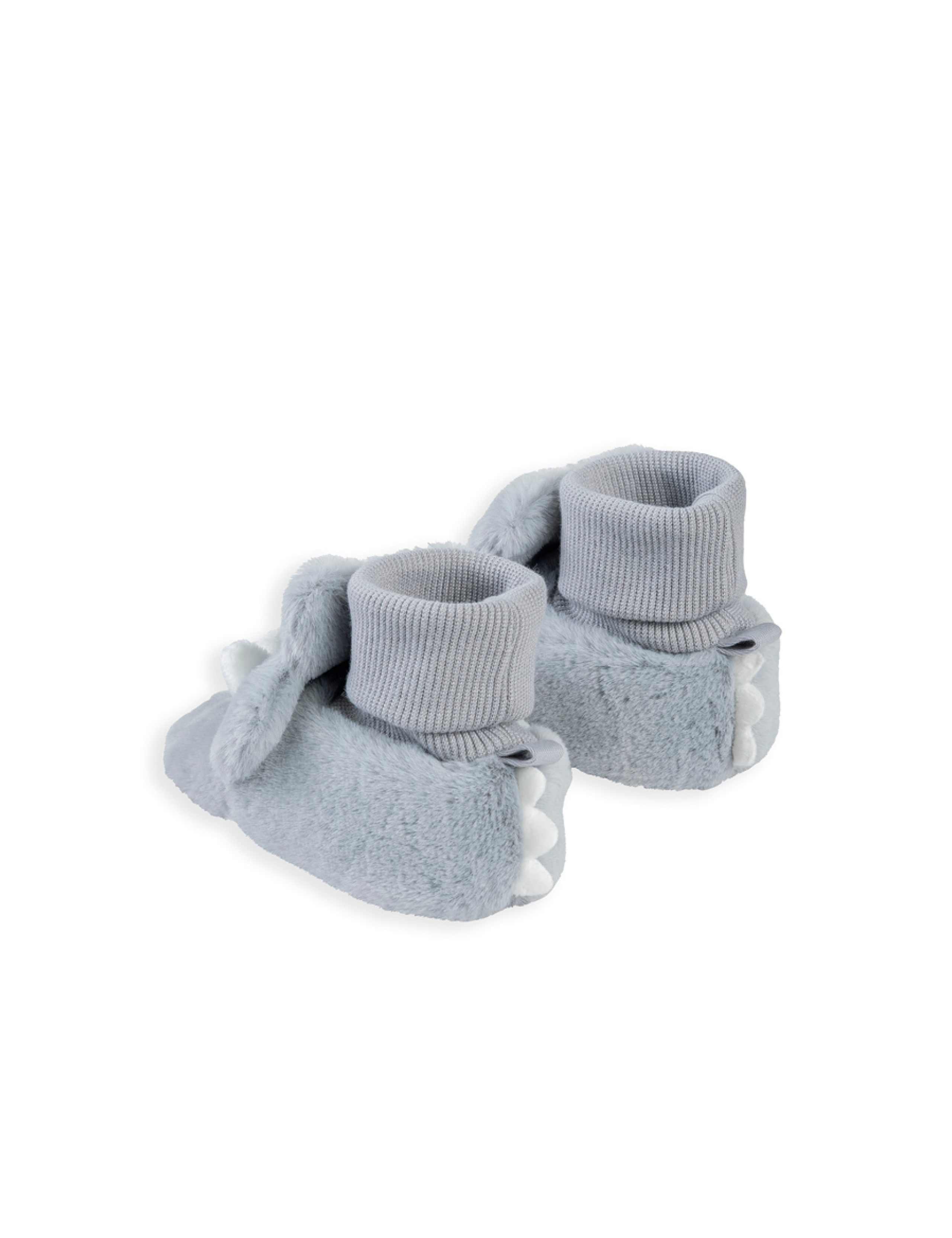 Faux Fur Dinosaur Booties 3 of 3