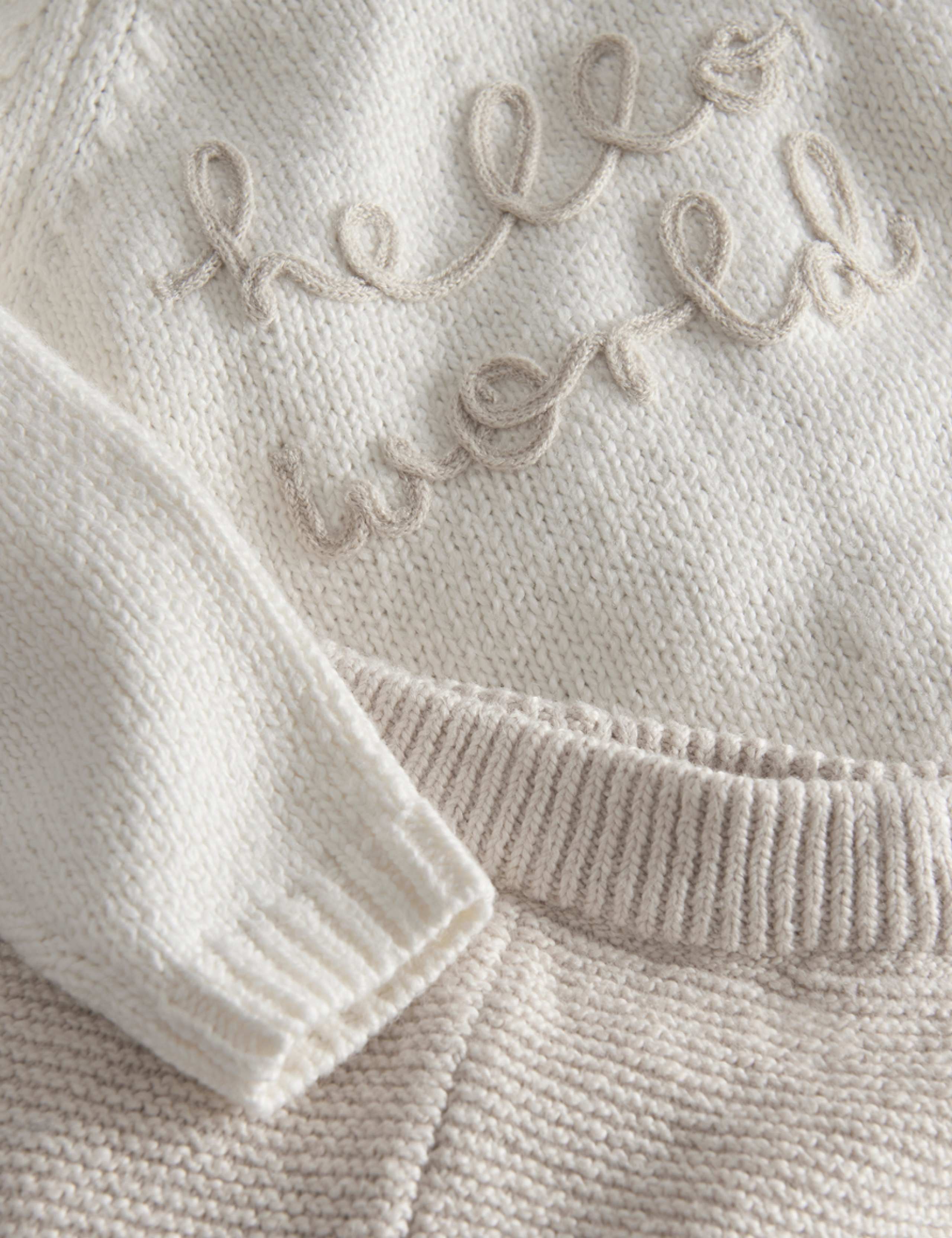 2 Piece Cotton Rich Knitted Outfit (0-9 Mths) 8 of 8