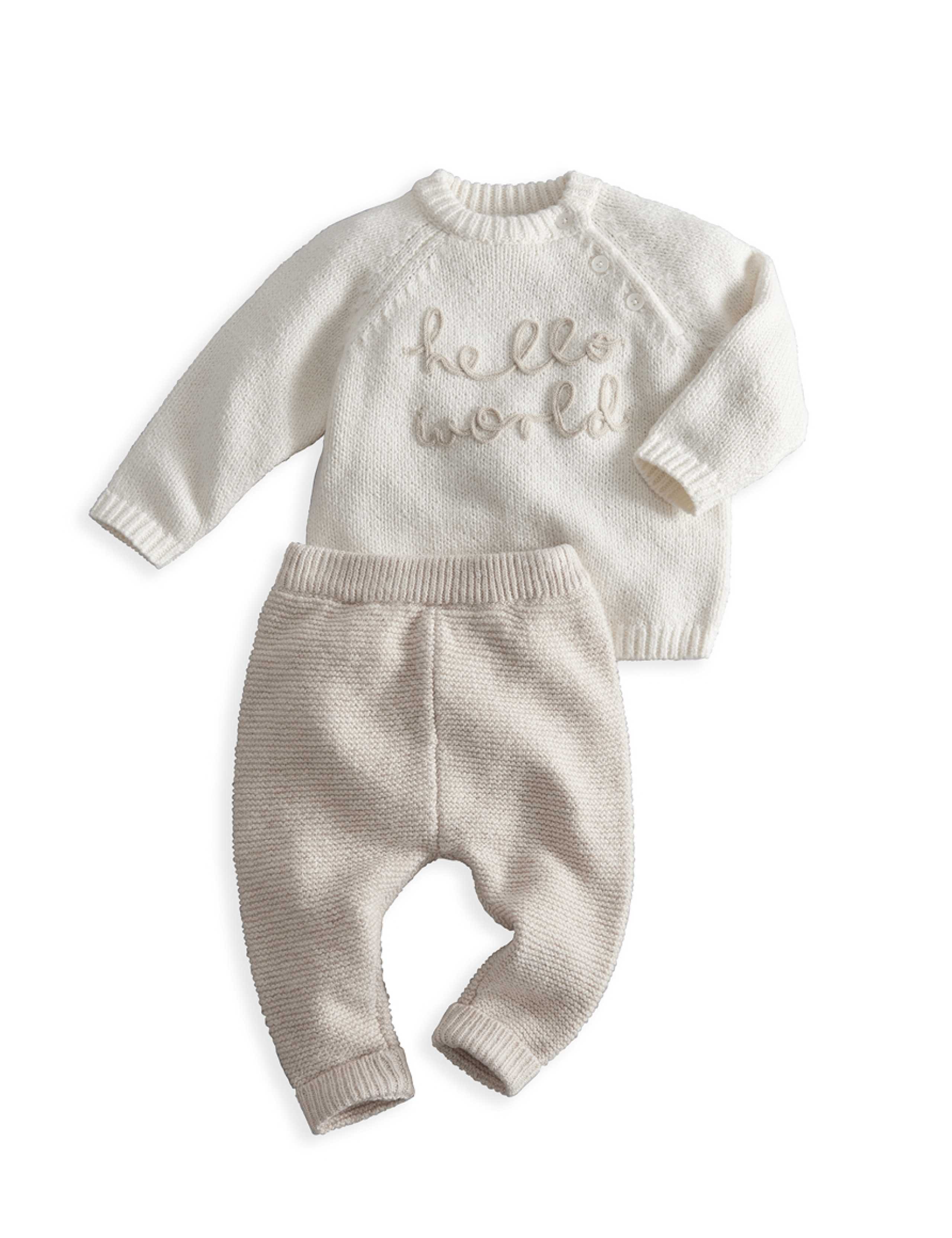 2 Piece Cotton Rich Knitted Outfit (0-9 Mths) 2 of 8