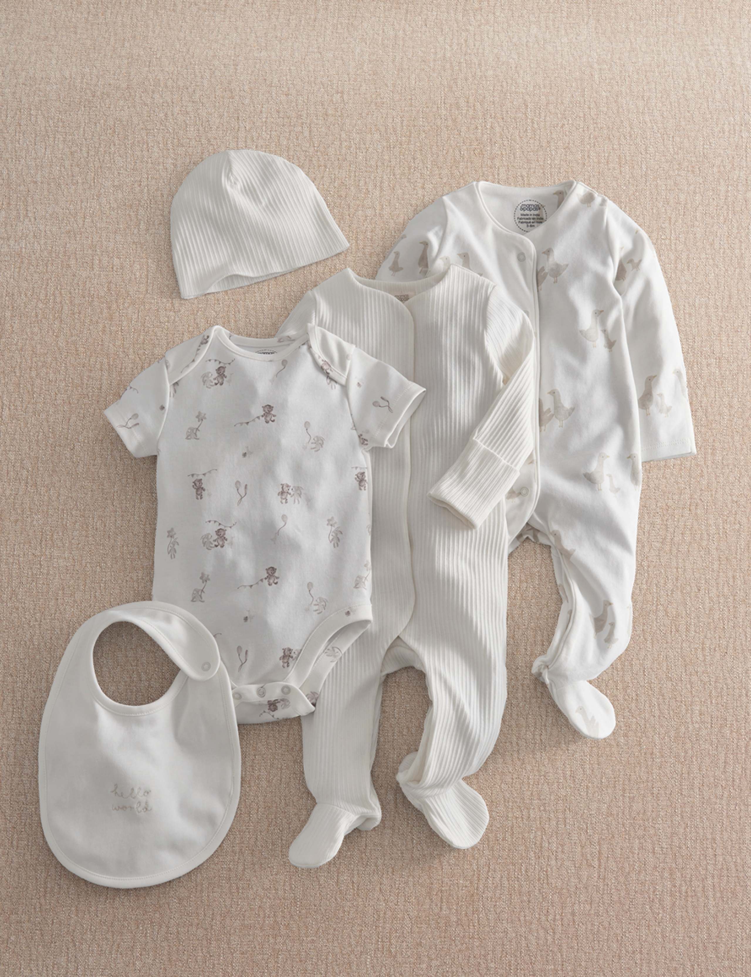 5 Piece Cotton Rich Duck Starter Set (0-6 Mths) 1 of 5