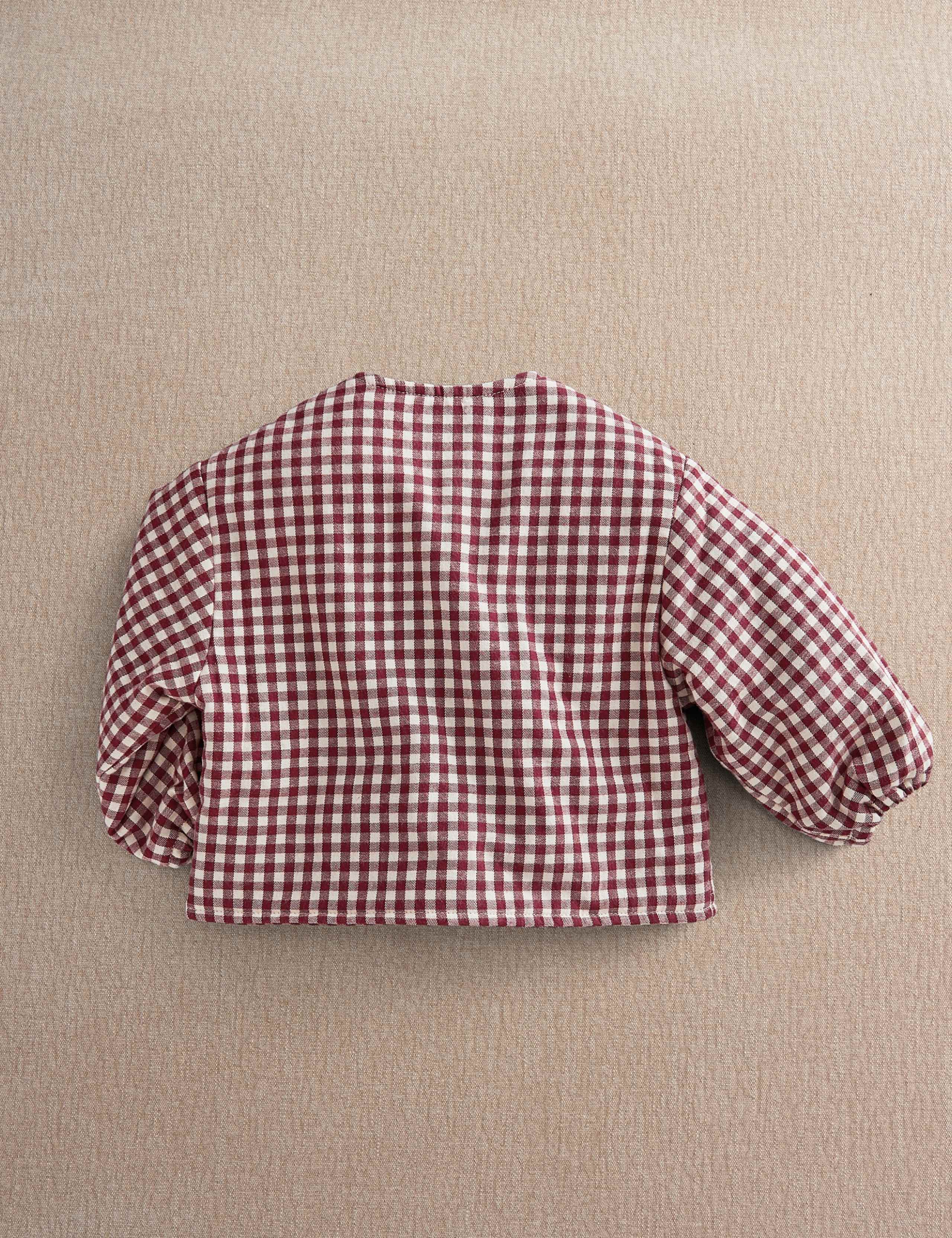 Pure Cotton Gingham Padded Jacket (3 Mths-3 Yrs) 4 of 4