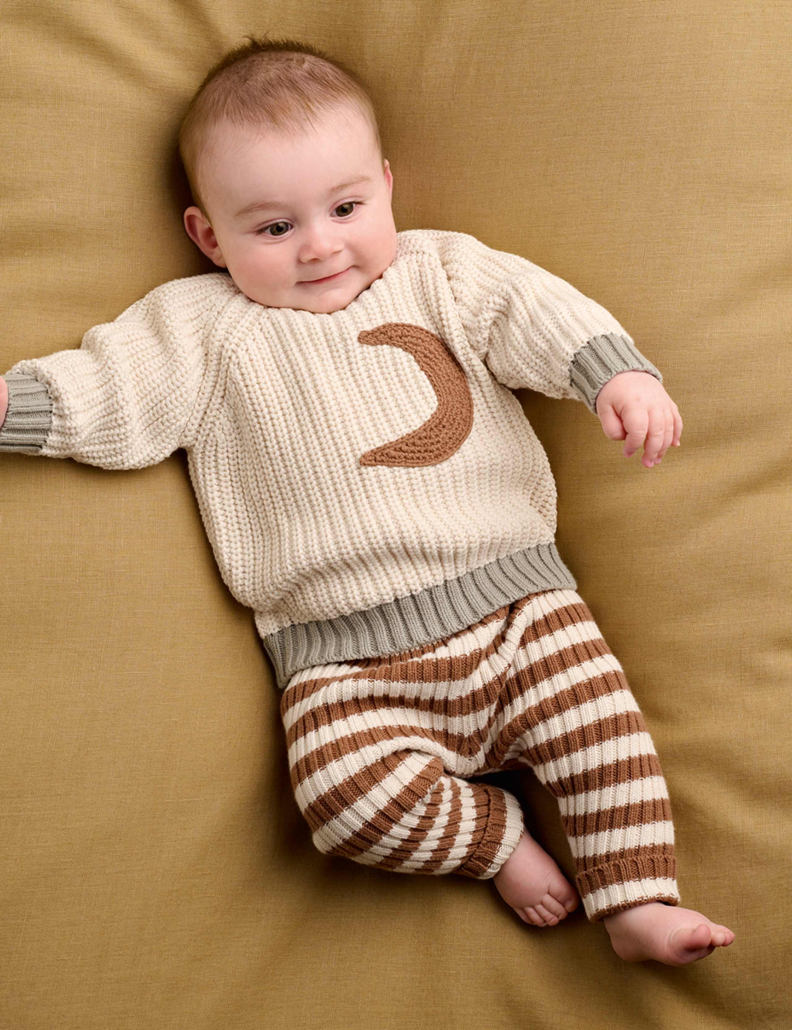 2 Piece Pure Cotton Knitted Outfit (0-24 Mths) 3 of 9