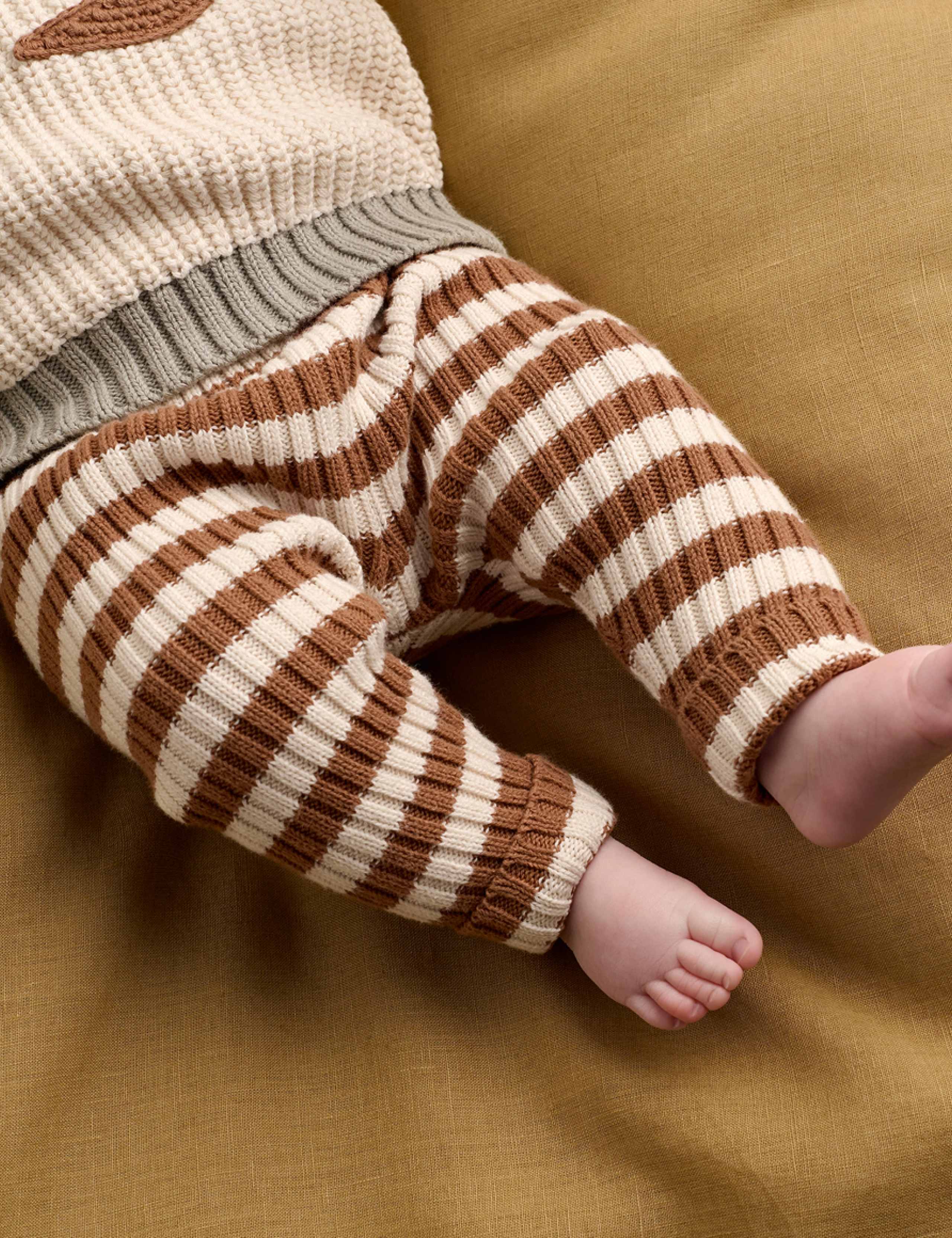 2 Piece Pure Cotton Knitted Outfit (0-24 Mths) 4 of 9