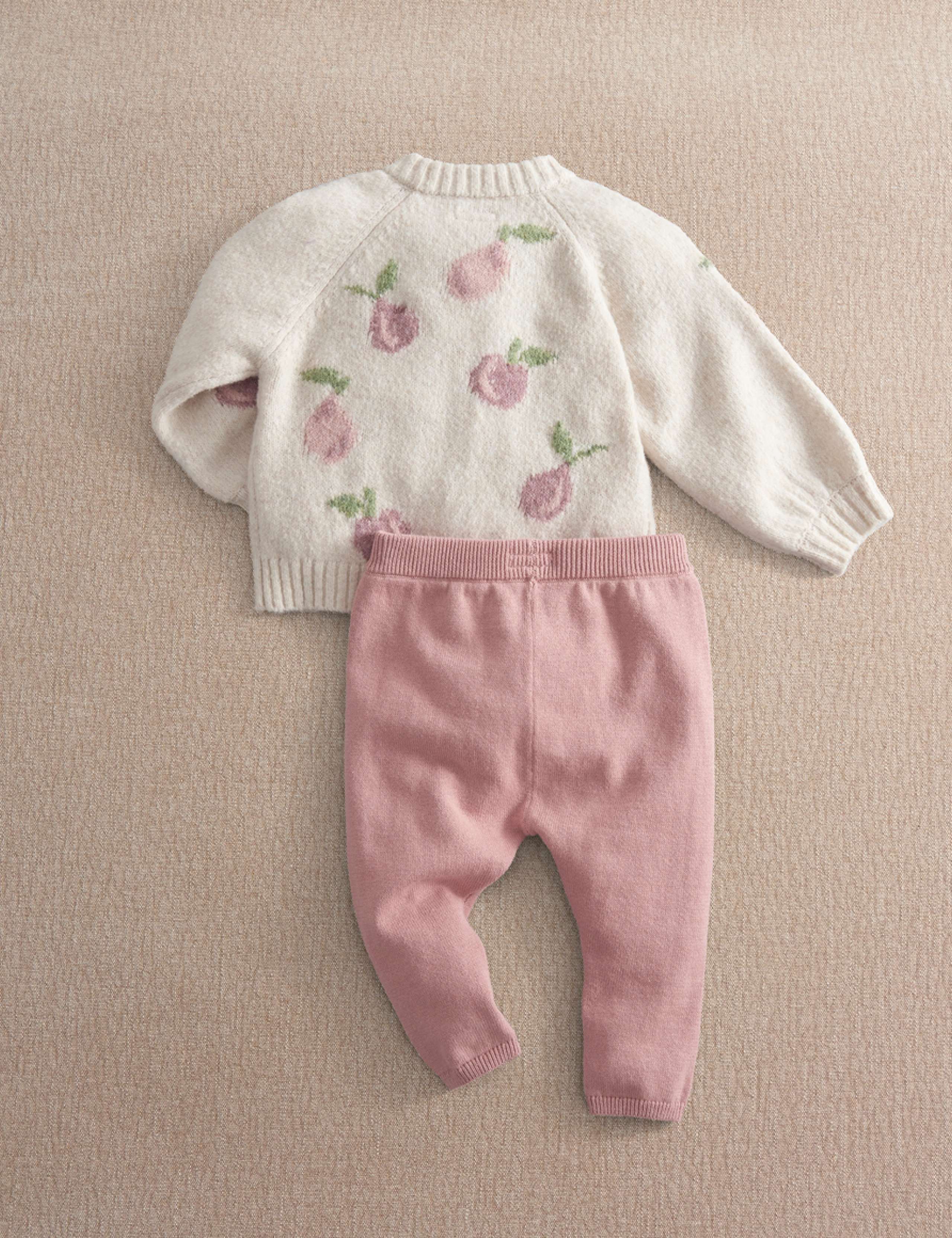 Floral Knitted Cardigan And Leggings Set 3 of 3