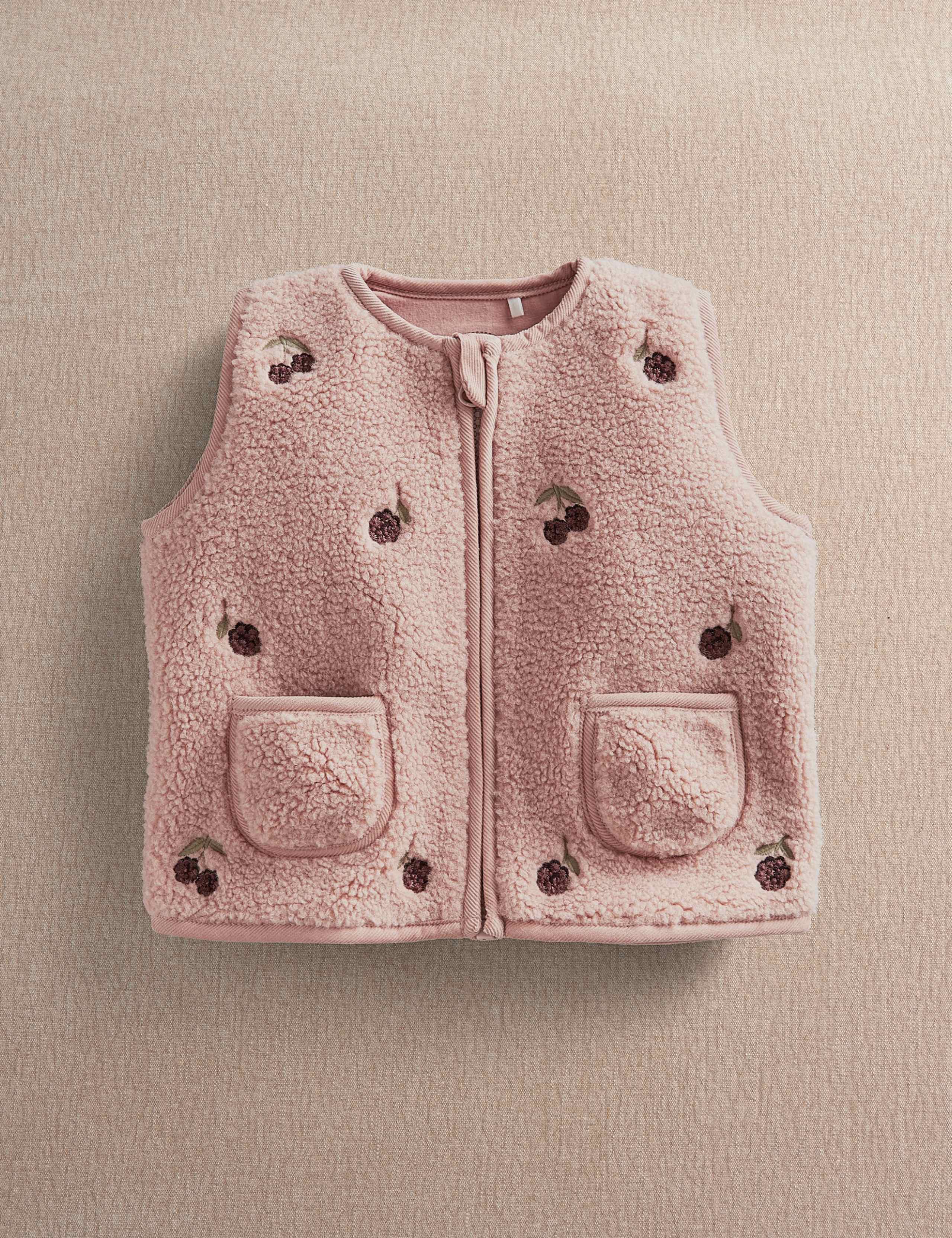 Borg Embroidered Gilet (3 Months - 3 Years) 3 of 5