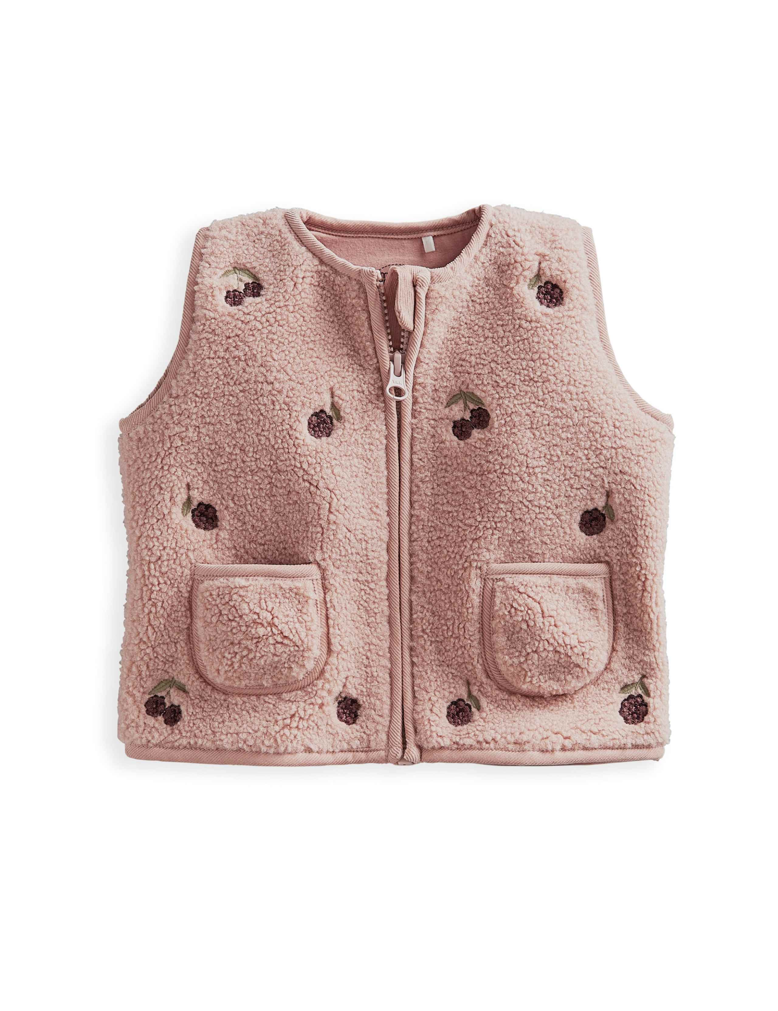 Borg Embroidered Gilet (3 Months - 3 Years) 2 of 5
