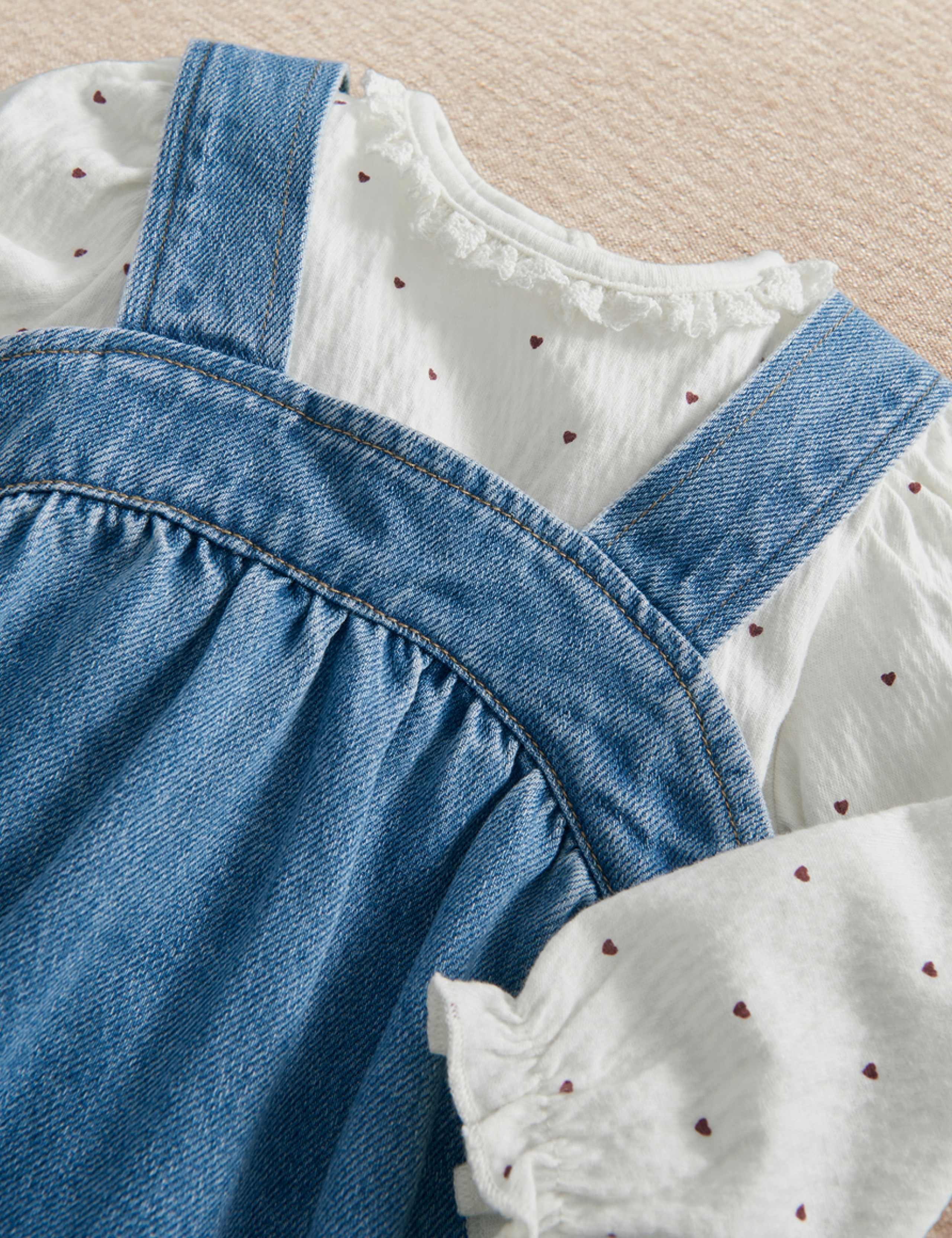 2 Piece Cotton Rich Dress Set (0-24 Mths) 3 of 5