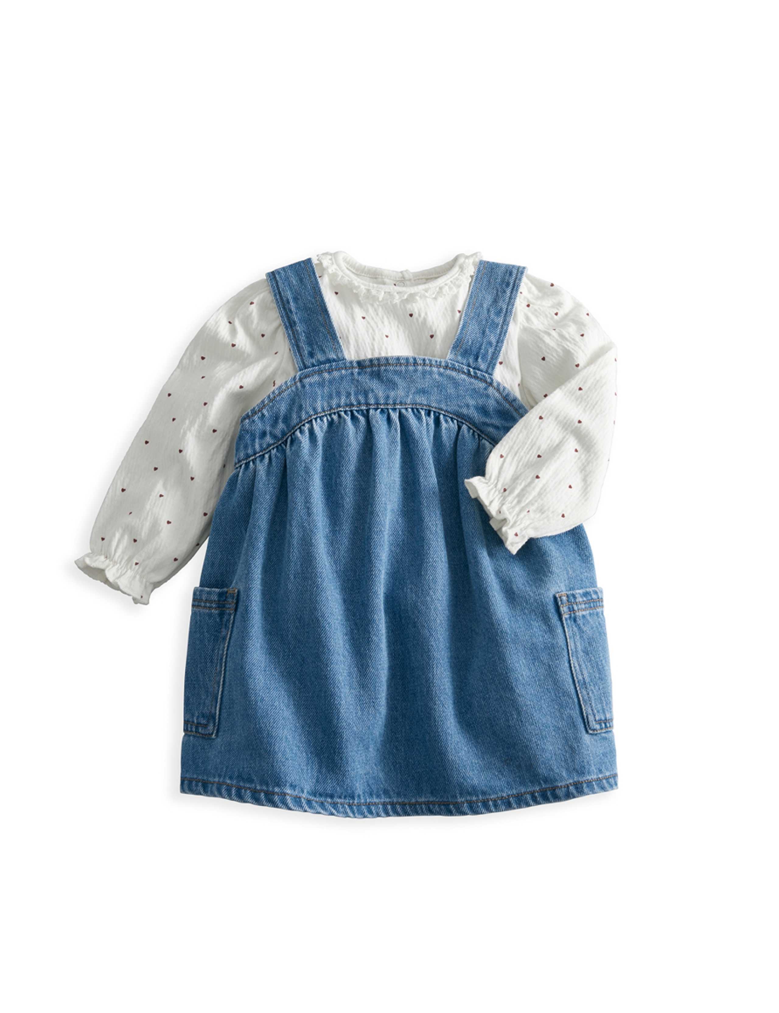 2 Piece Cotton Rich Dress Set (0-24 Mths) 2 of 5