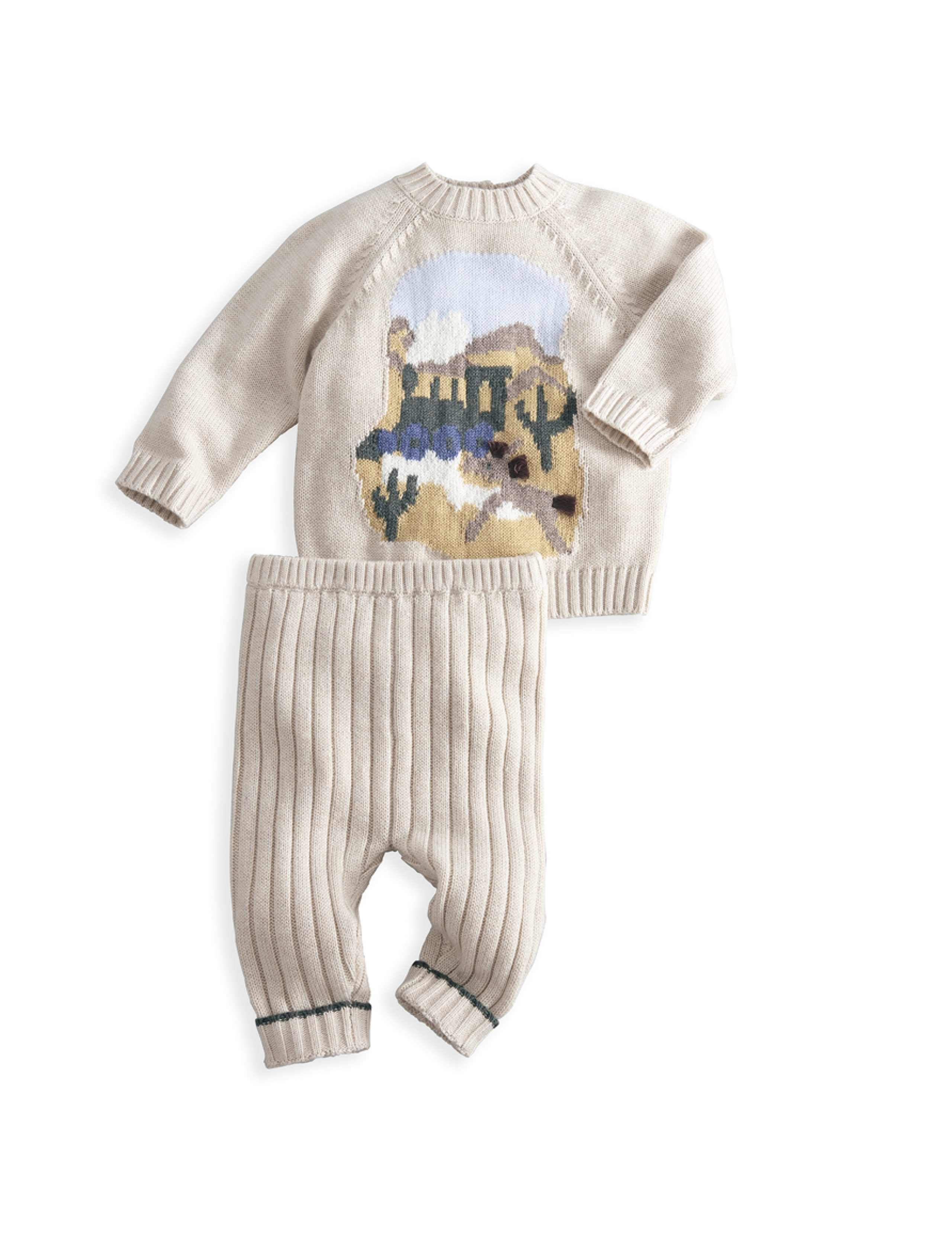 2 Piece Wild West Knitted Outfit (0-12 Mths) 2 of 8