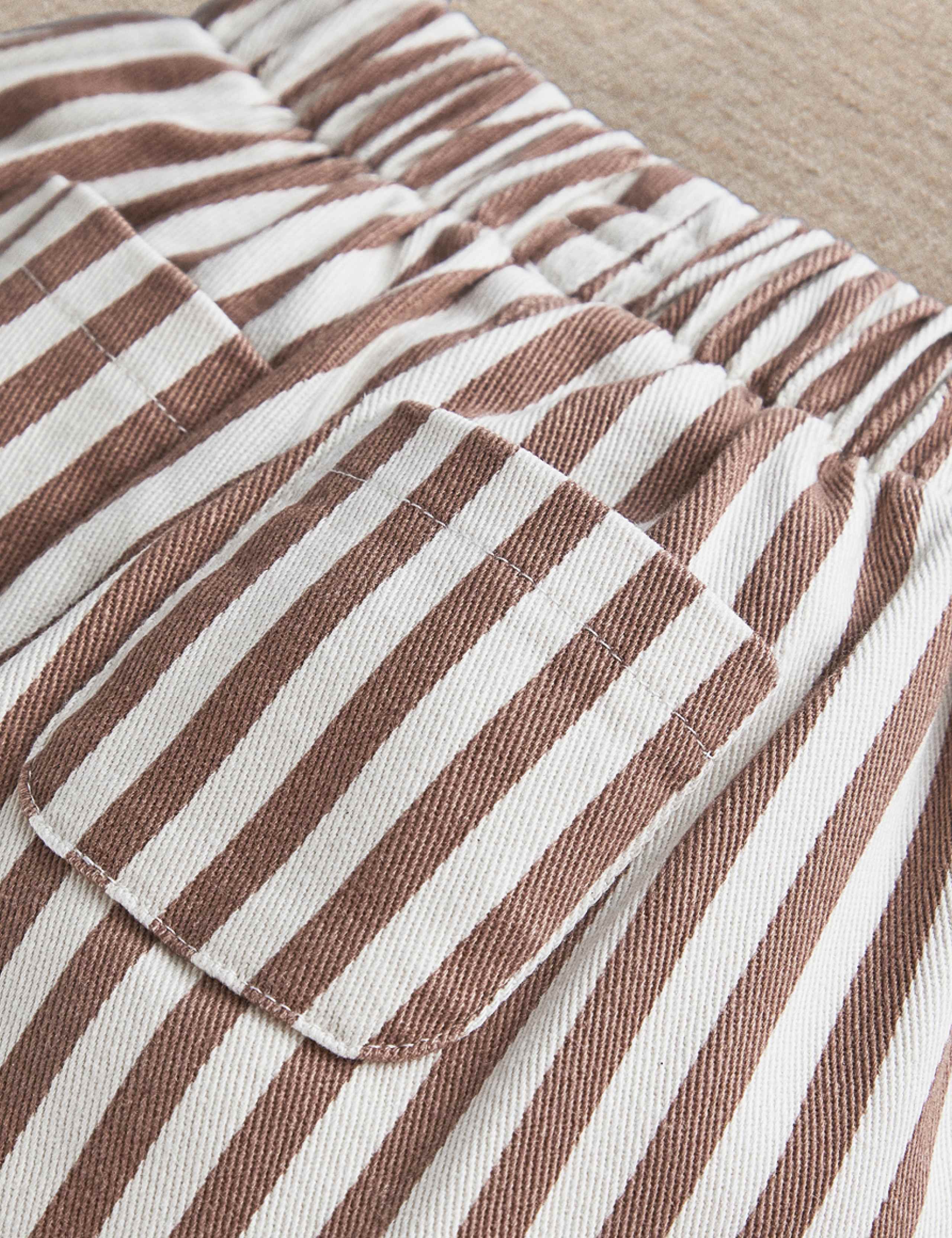 Cotton Rich Striped Trousers 3 of 5