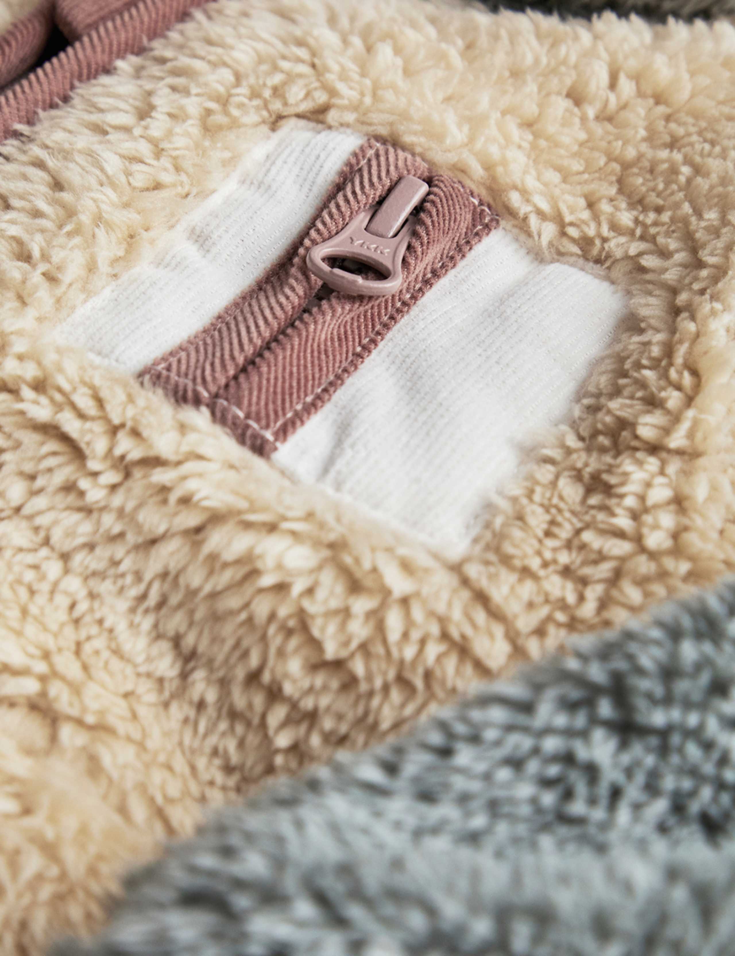 Fleece Colour Block Pramsuit (0-24 Months) 3 of 5