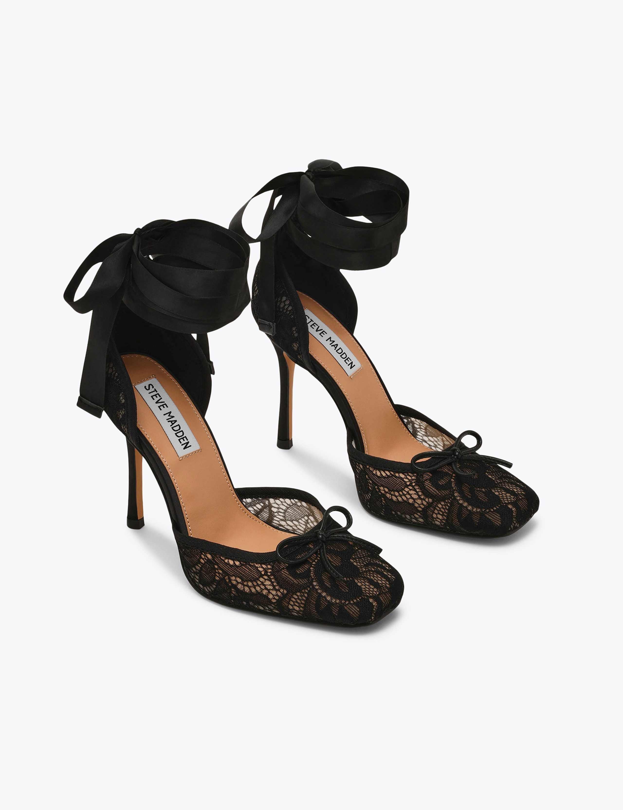 Larina Lace Ankle Strap Stiletto Heels 4 of 5