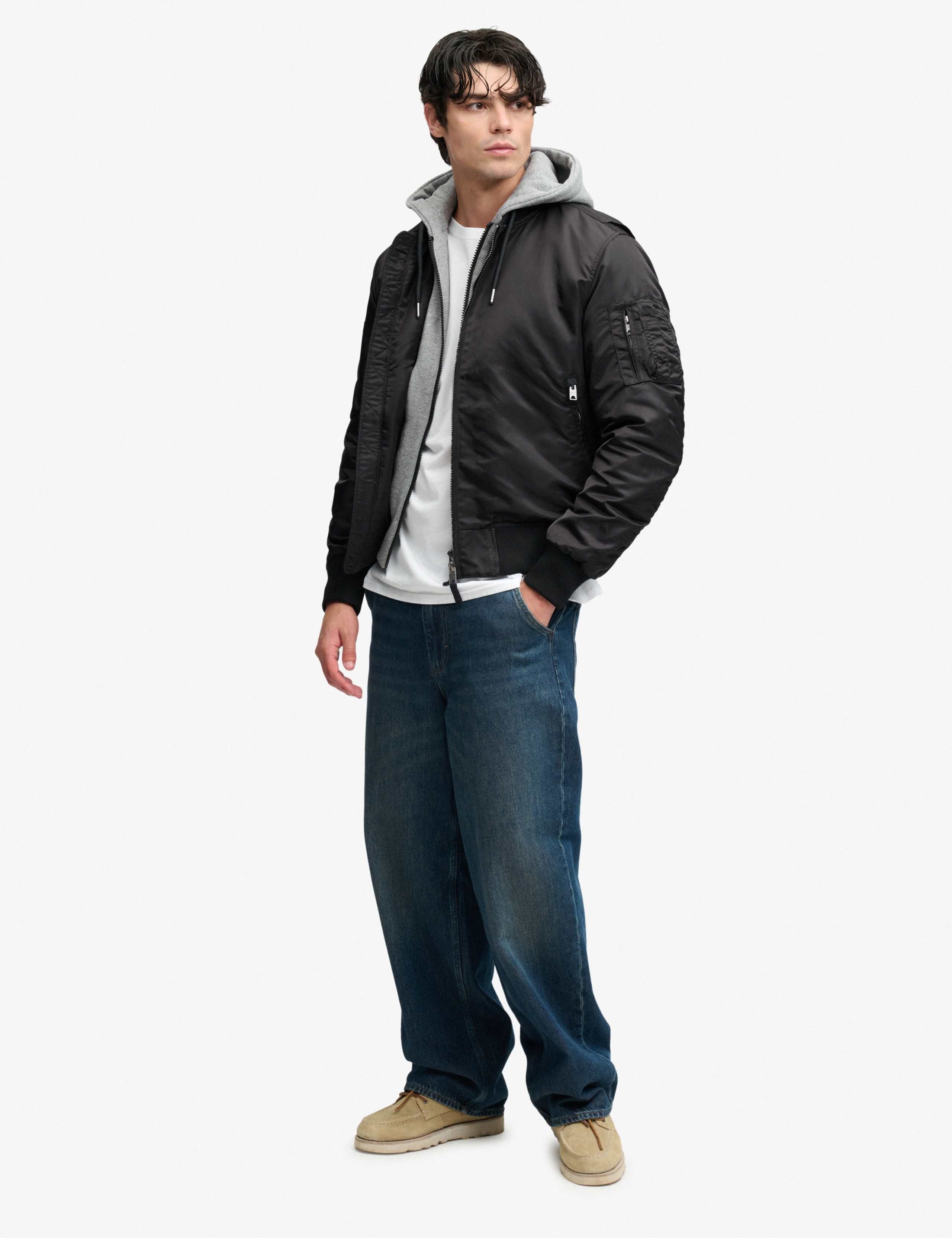 Padded Hooded Bomber Jacket 3 of 9