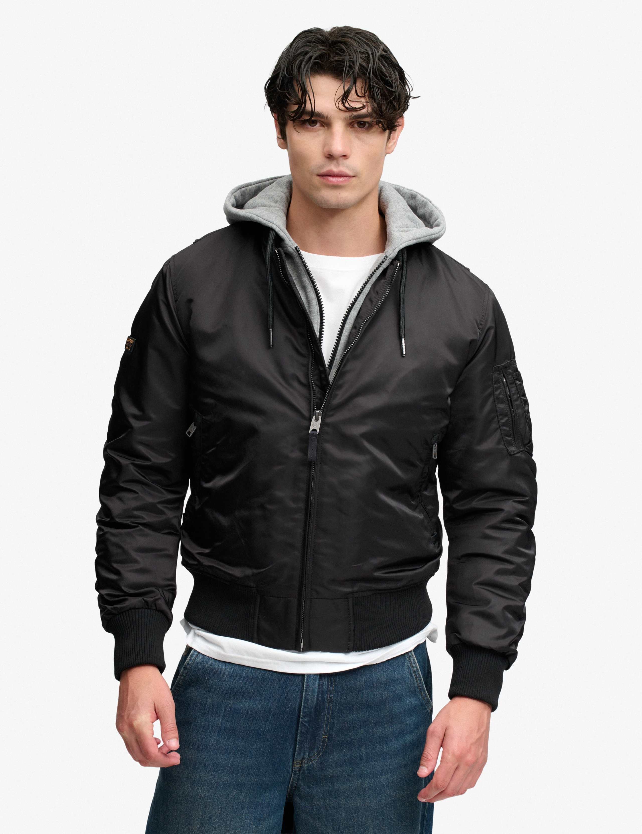 Padded Hooded Bomber Jacket 4 of 9
