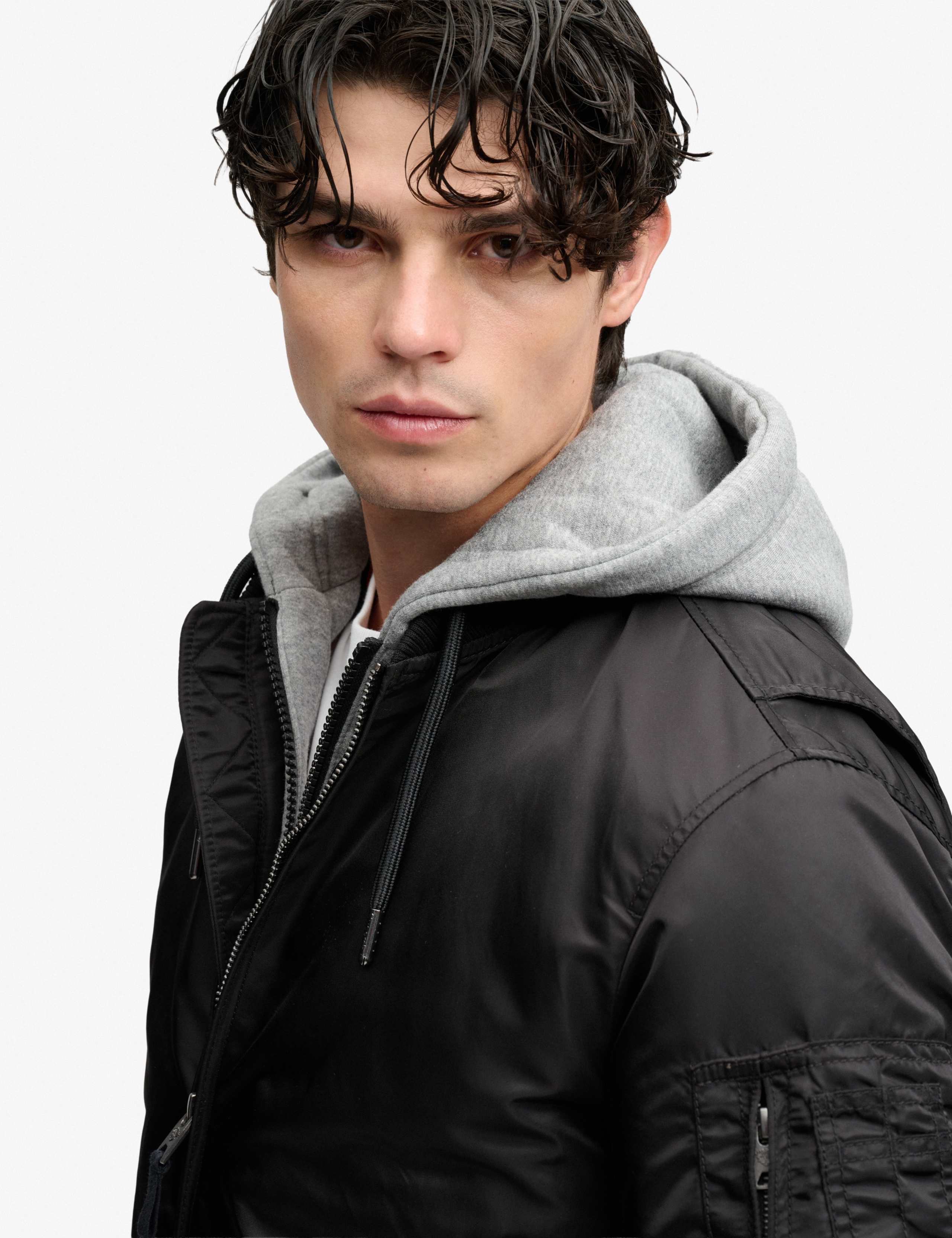 Padded Hooded Bomber Jacket 6 of 9