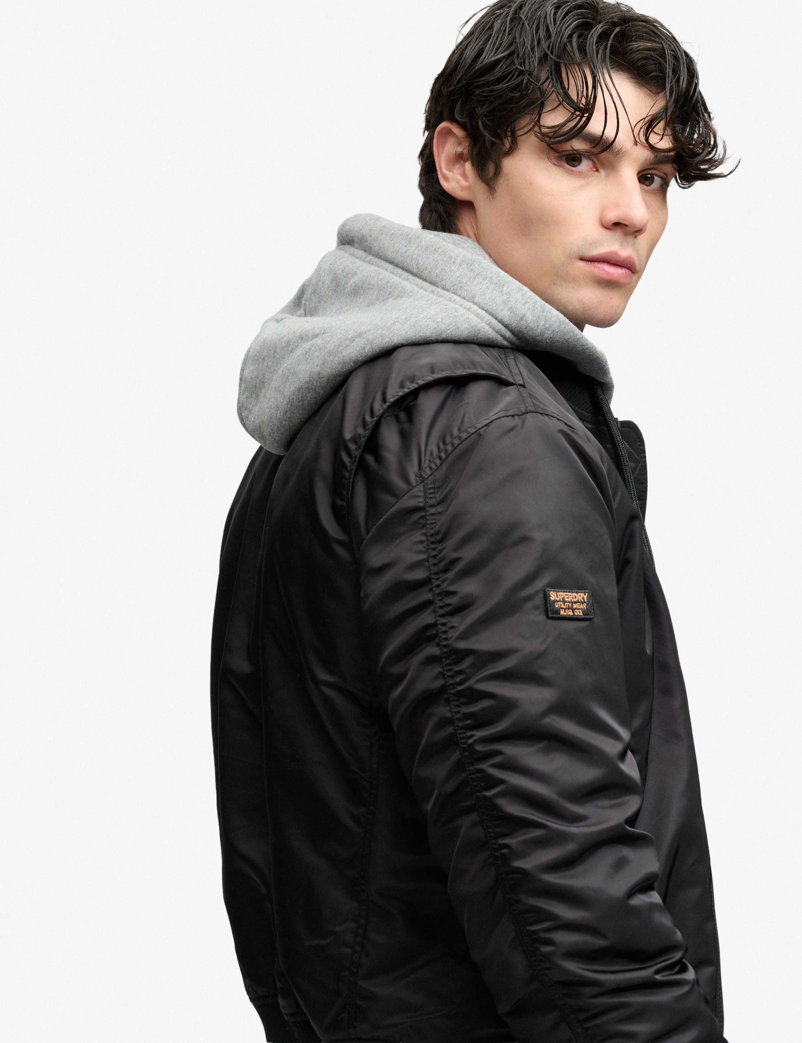 Padded Hooded Bomber Jacket 7 of 9