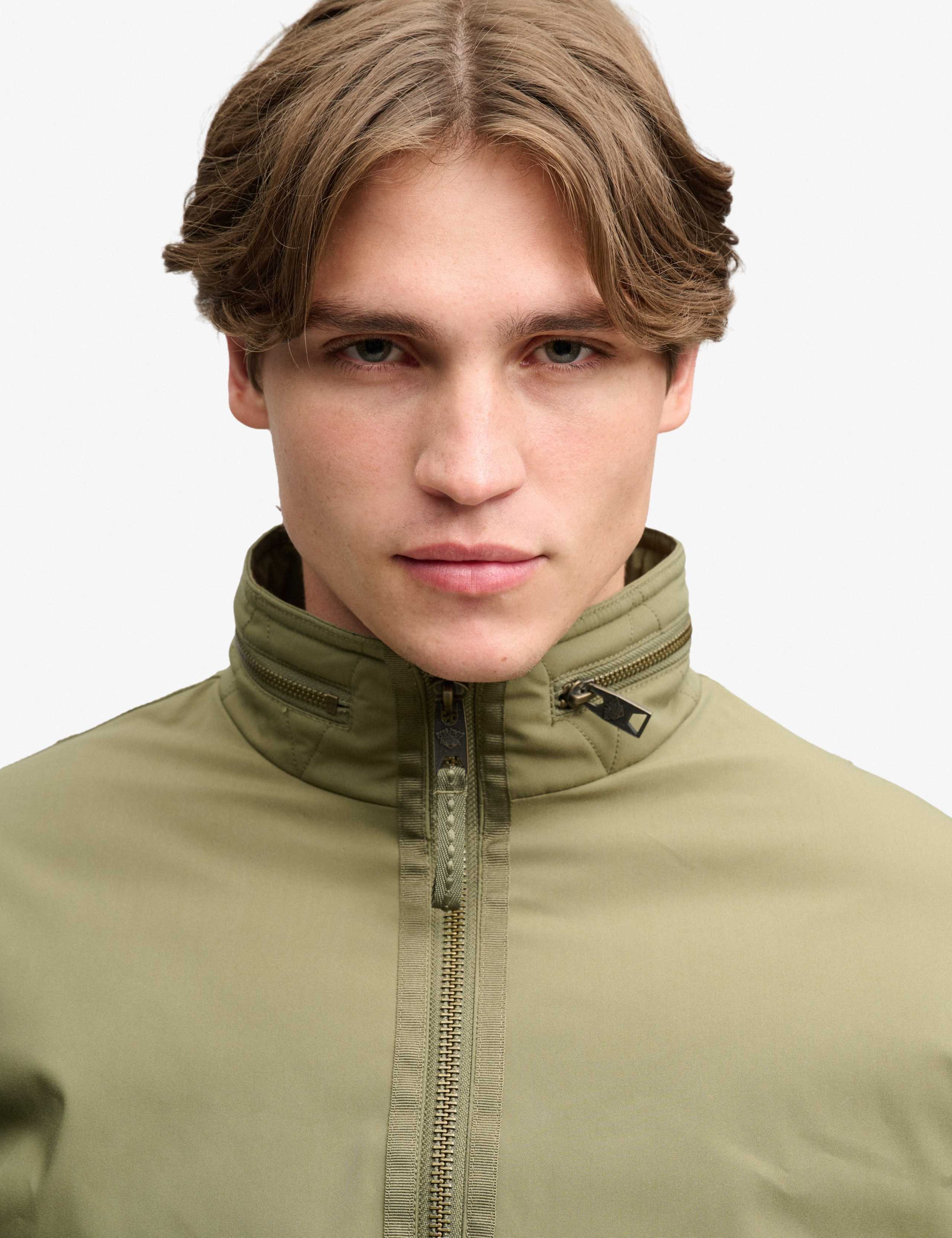 Padded Zip Up Bomber Jacket With Pockets 7 of 8