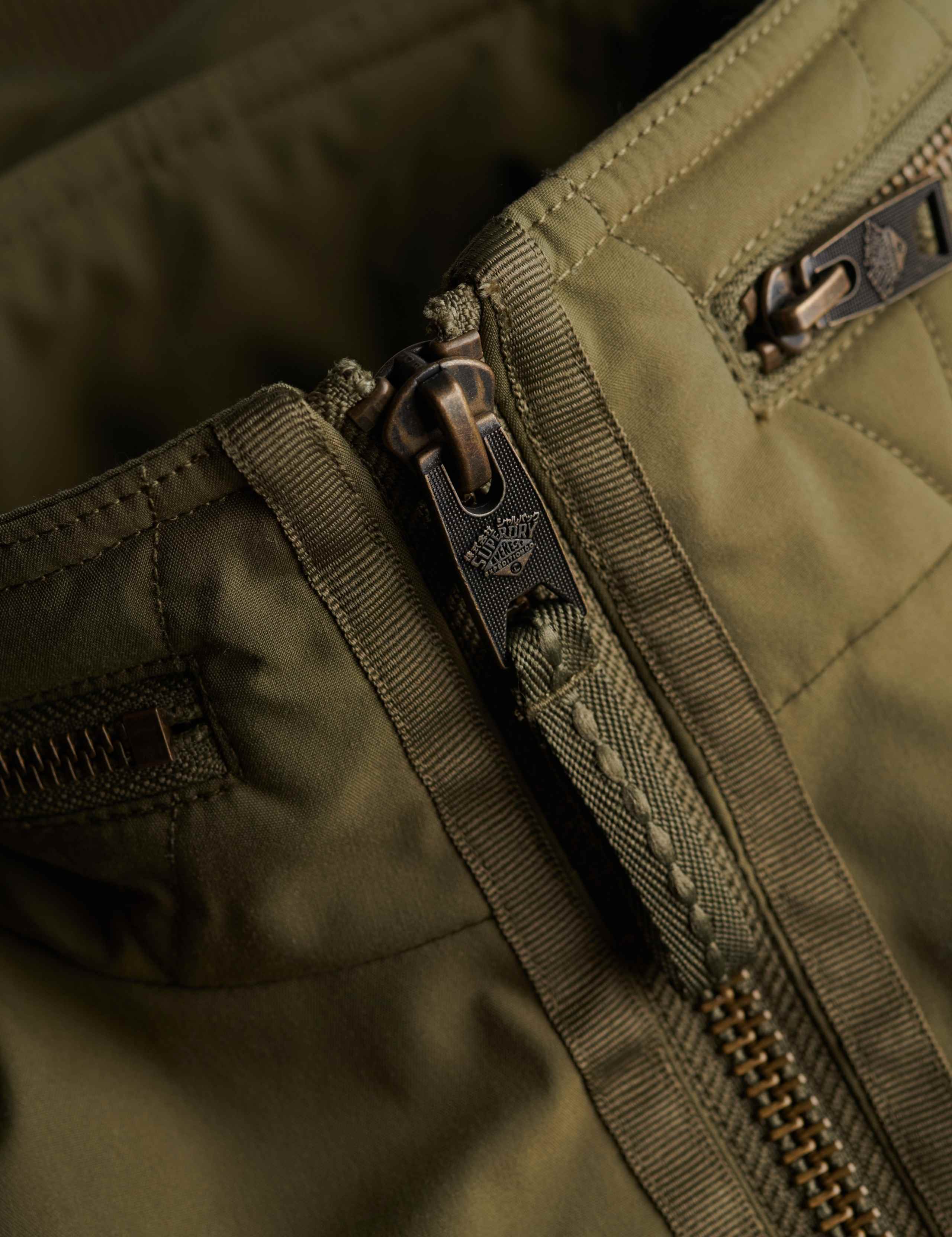 Padded Zip Up Bomber Jacket With Pockets 8 of 8