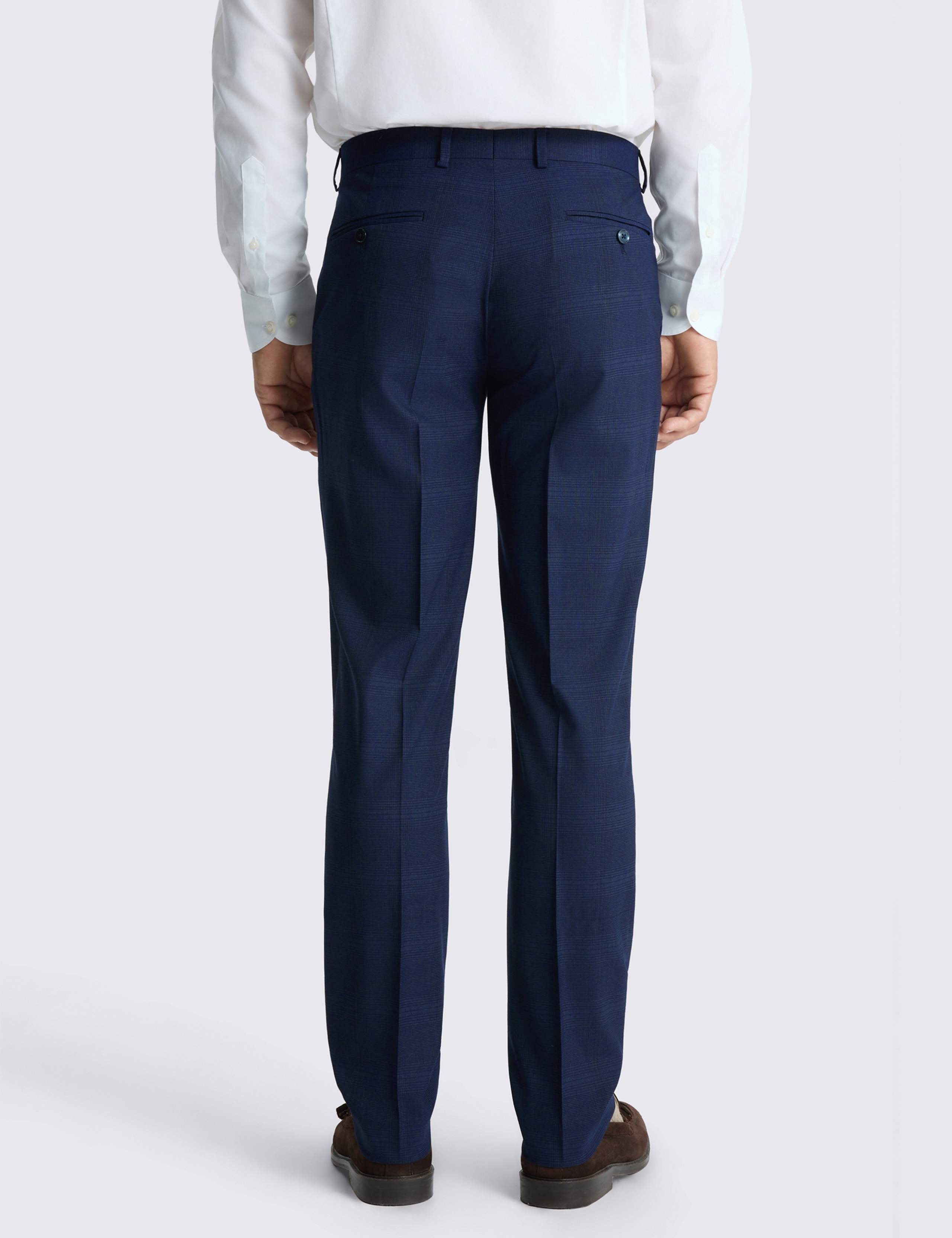 Slim Fit Micro Check Suit Trousers 3 of 3