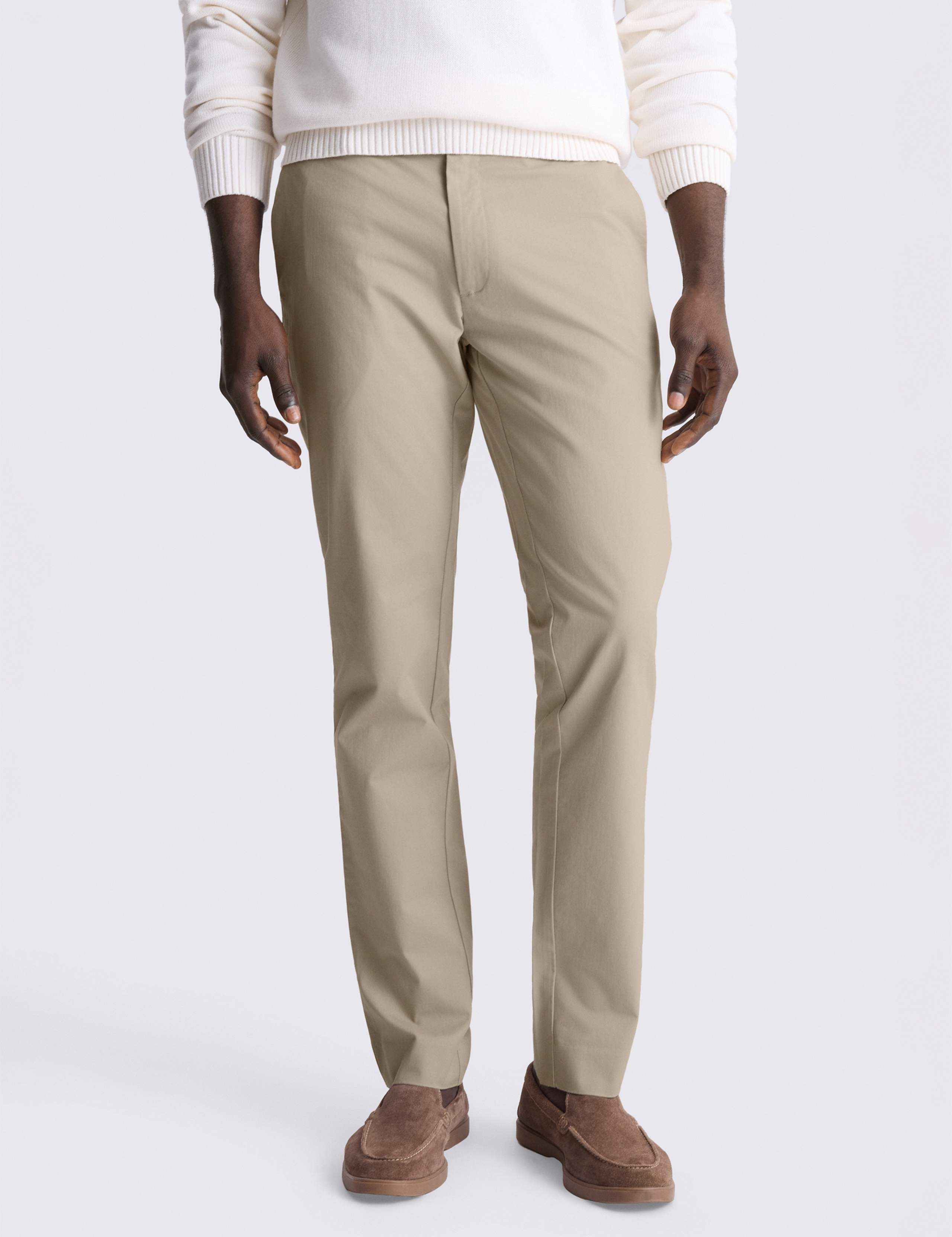 Slim Fit Cotton Rich Stretch Chinos 1 of 4
