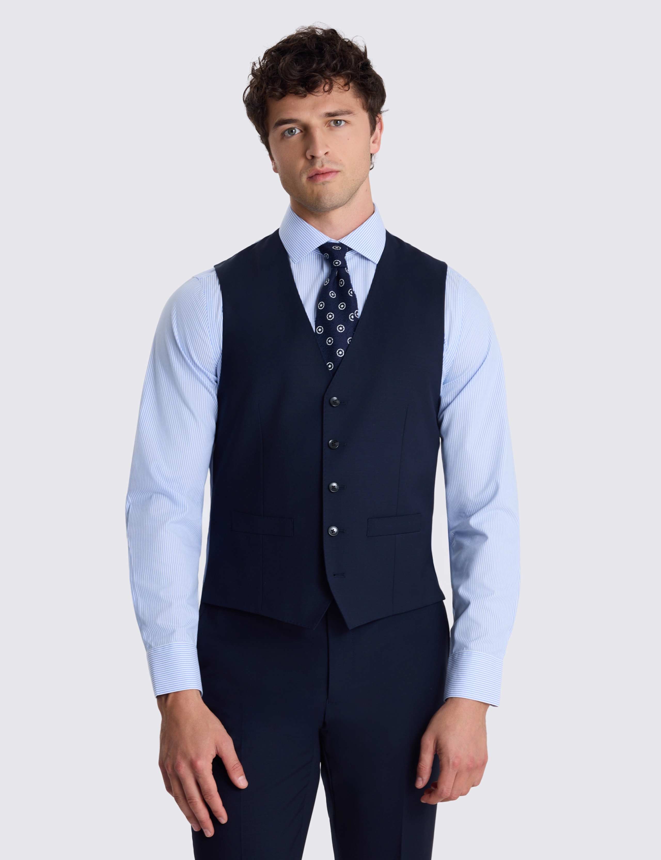 Tailored Fit Wool Rich Waistcoat 1 of 3
