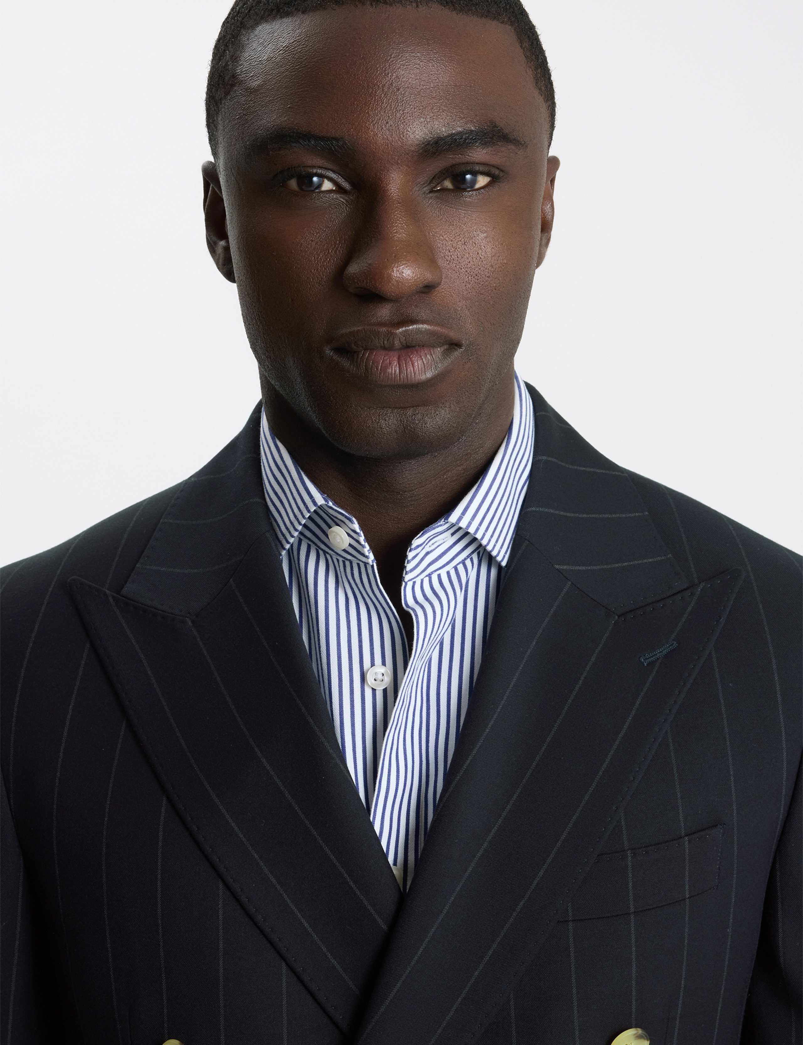 Tailored Fit Pinstripe Suit Jacket 3 of 3