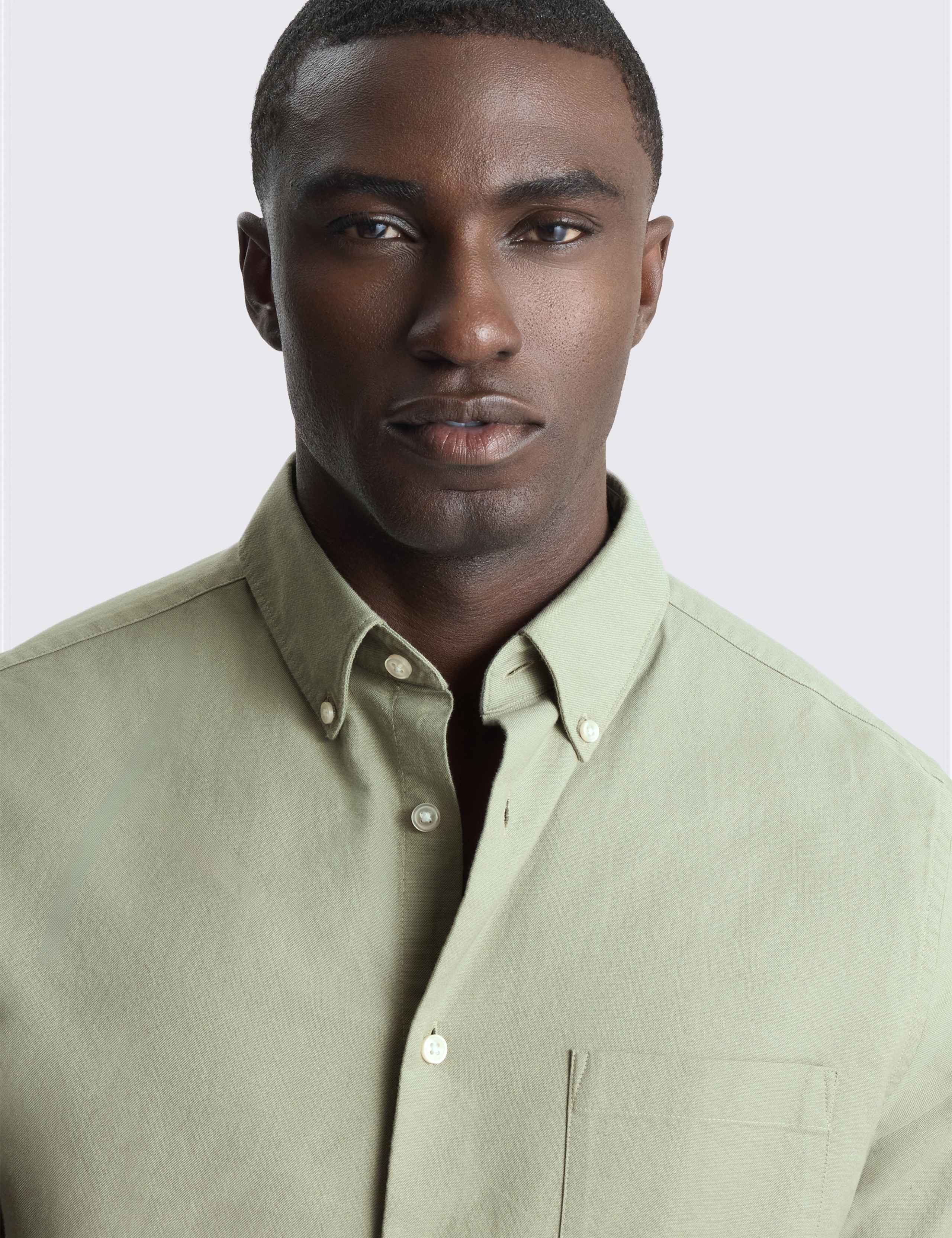 Pure Cotton Short Sleeve Oxford Shirt 3 of 3