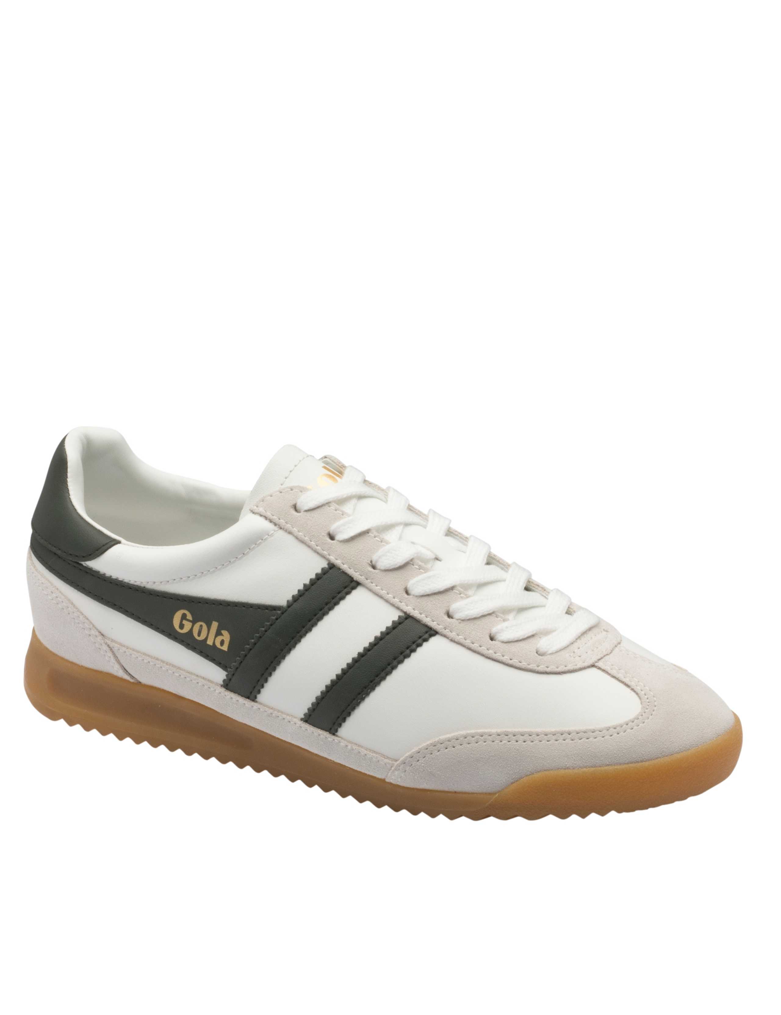 Leather Colour Block Lace Up Trainers 2 of 5