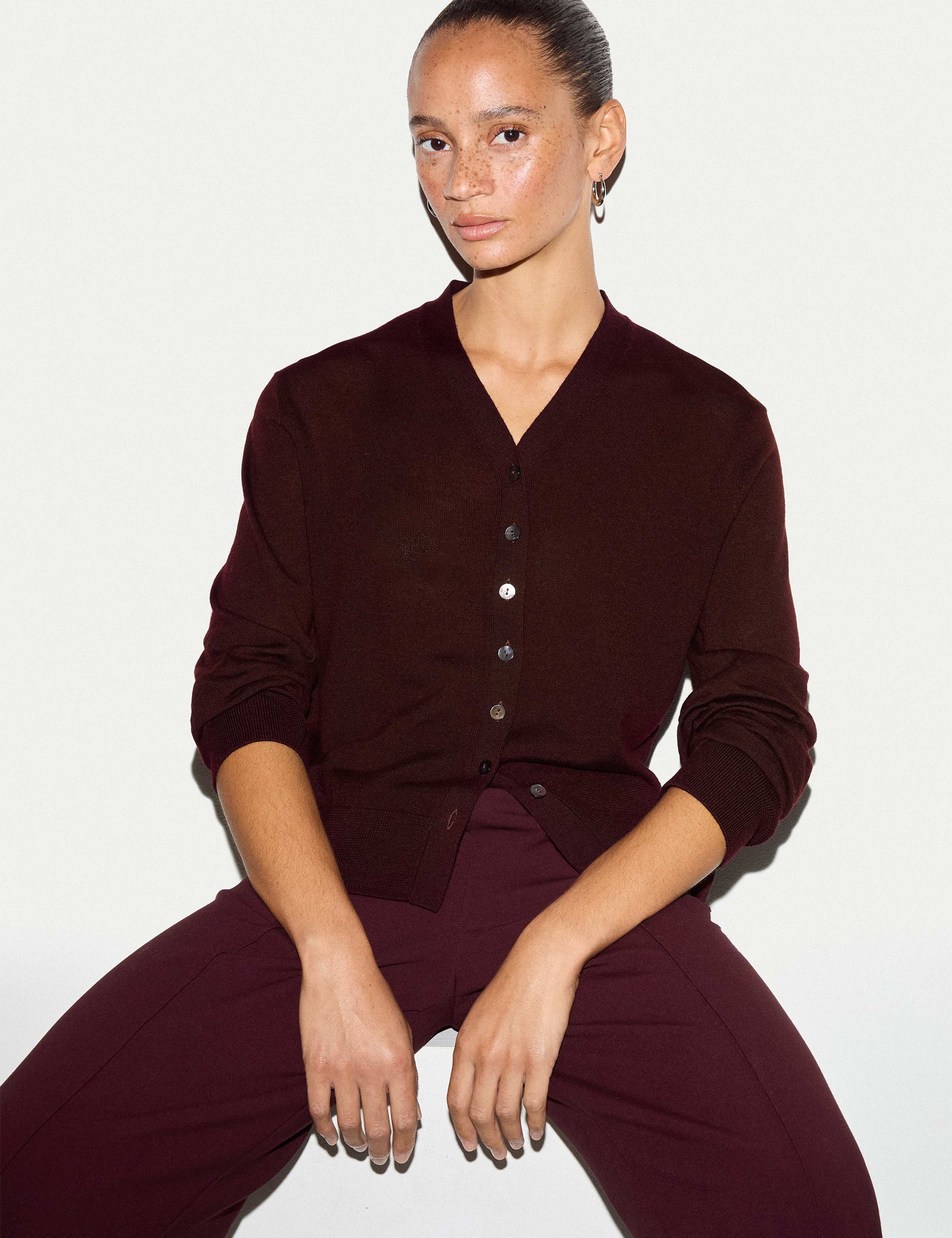 Pure Wool V-Neck Cardigan 1 of 5