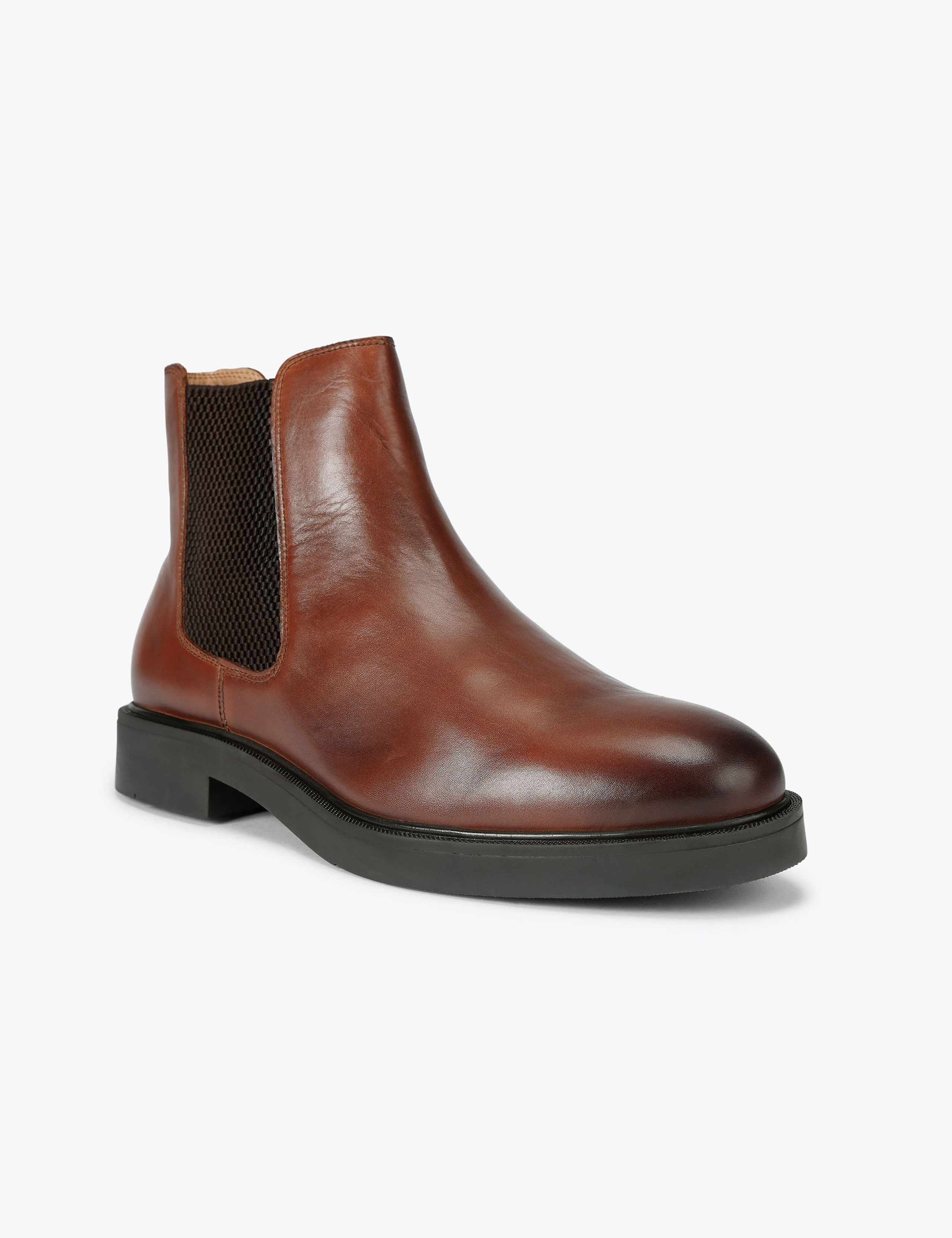 Leather Pull On Chelsea Boots 2 of 5