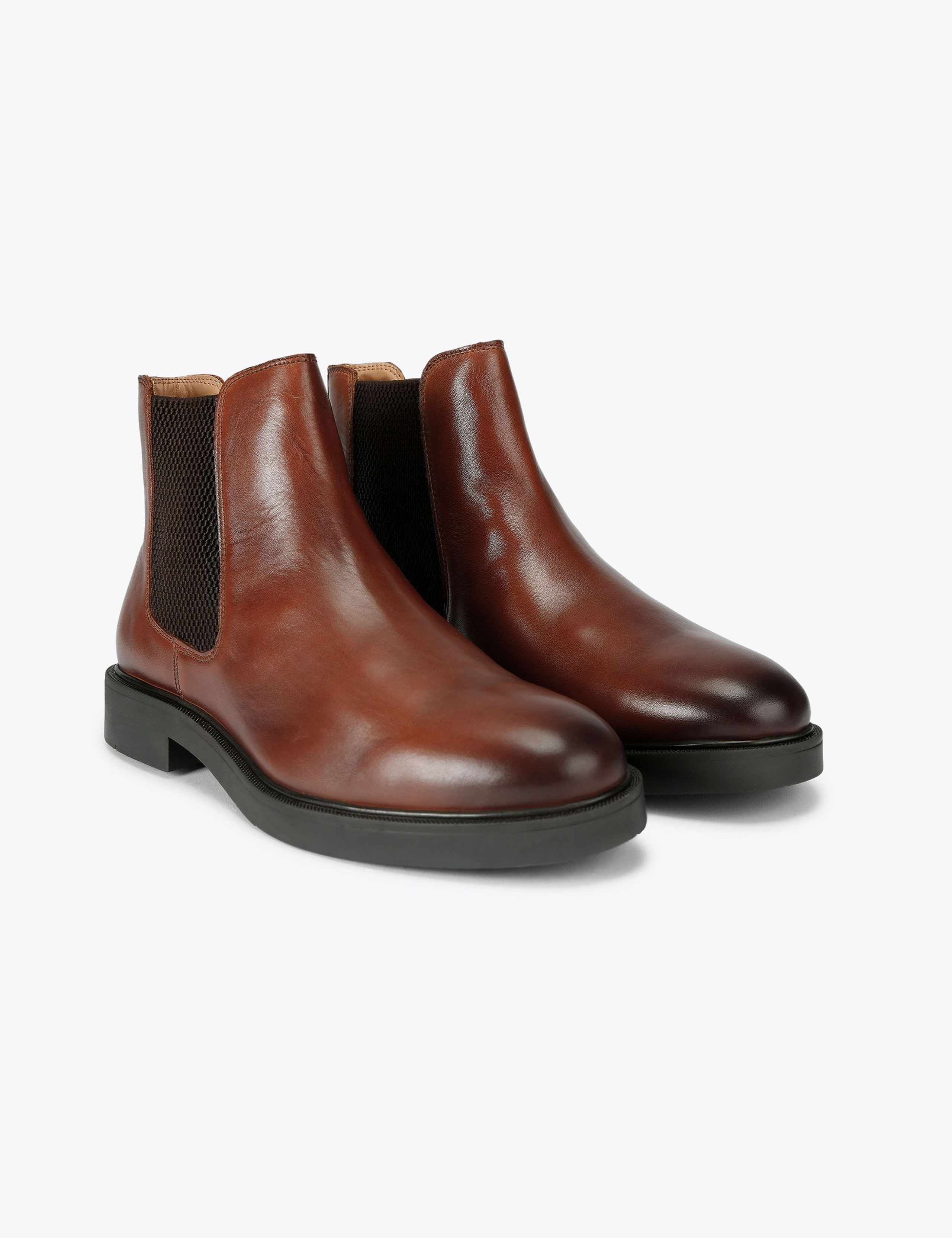Leather Pull On Chelsea Boots 3 of 5
