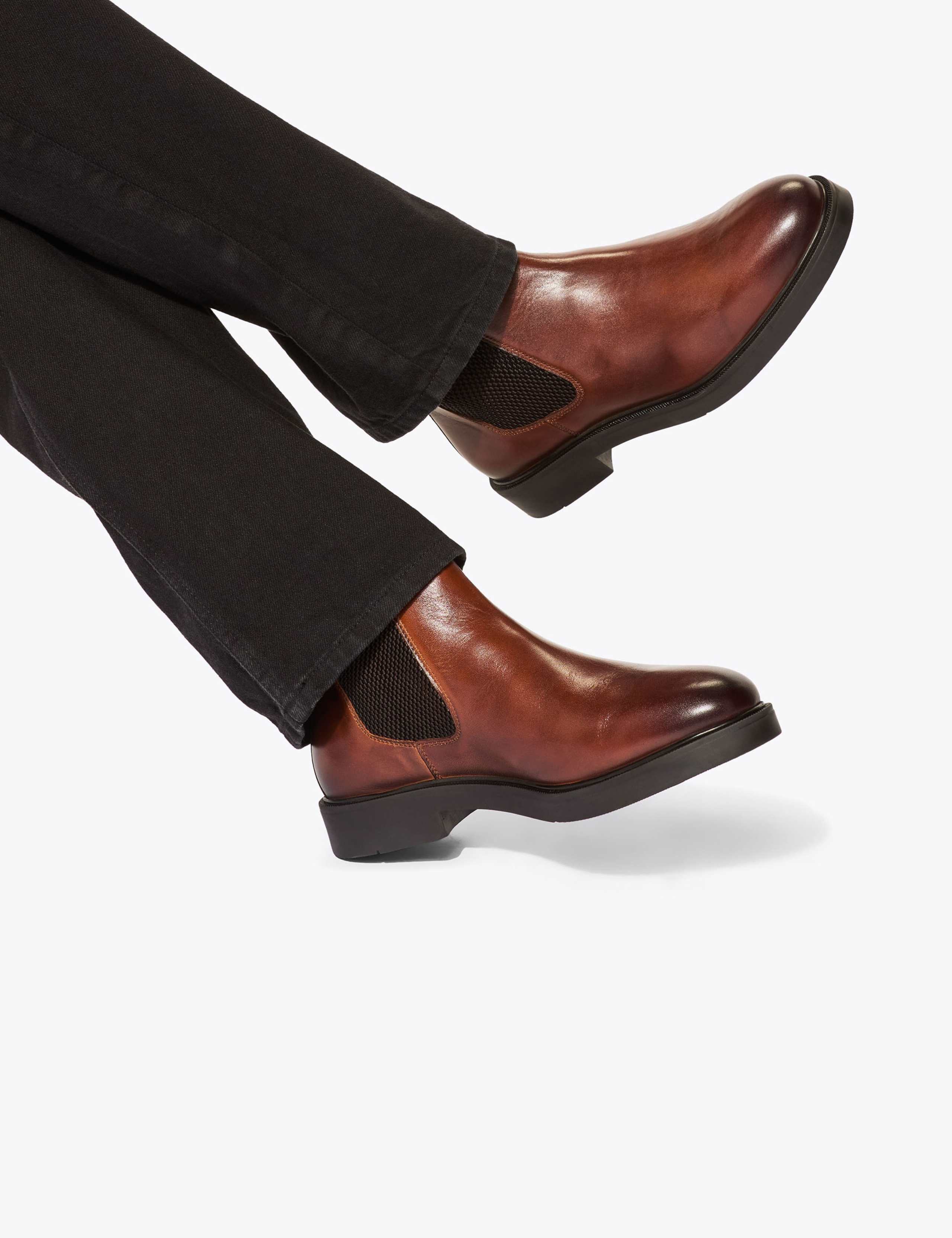 Leather Pull On Chelsea Boots 4 of 5