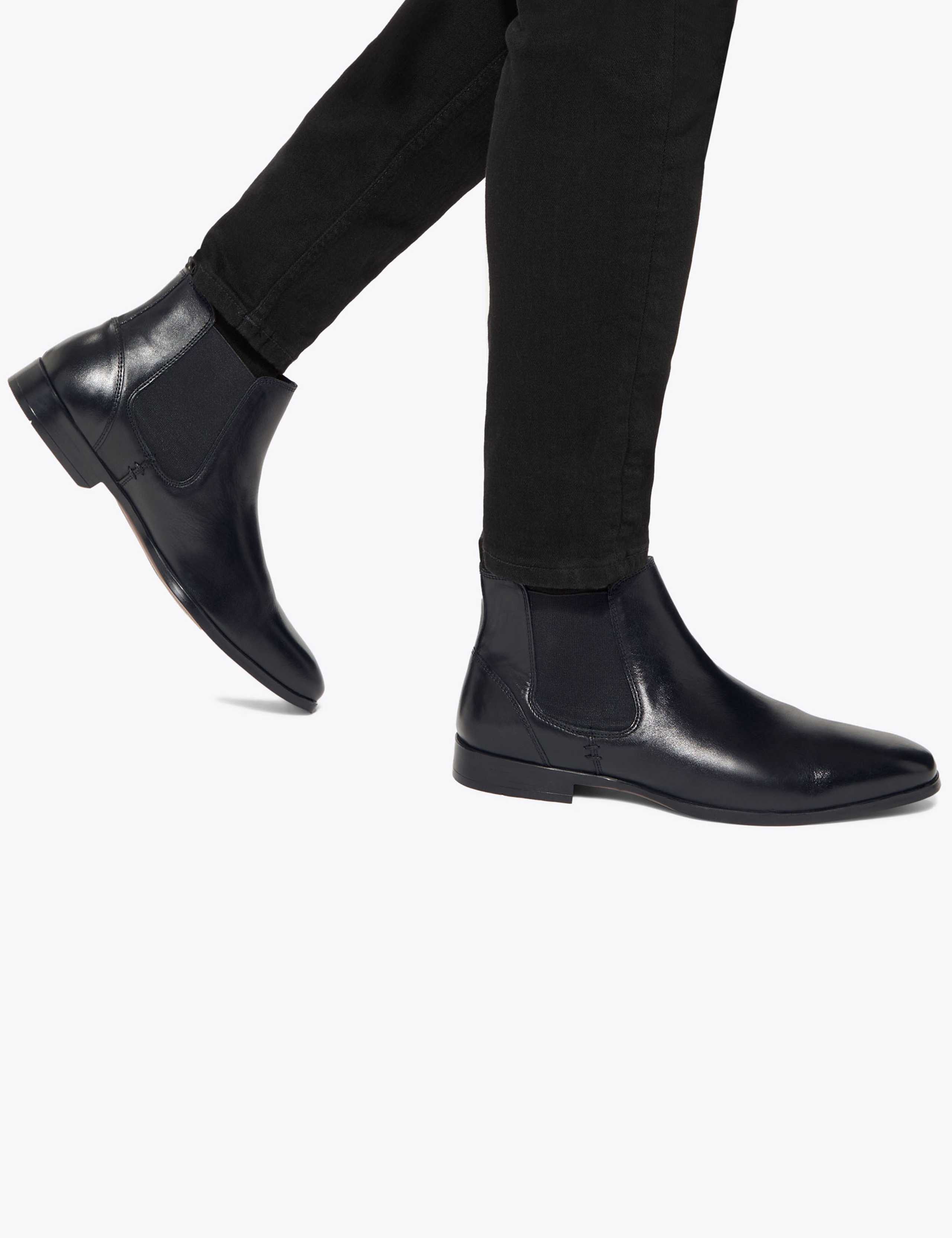 Leather Pull On Chelsea Boots 2 of 5
