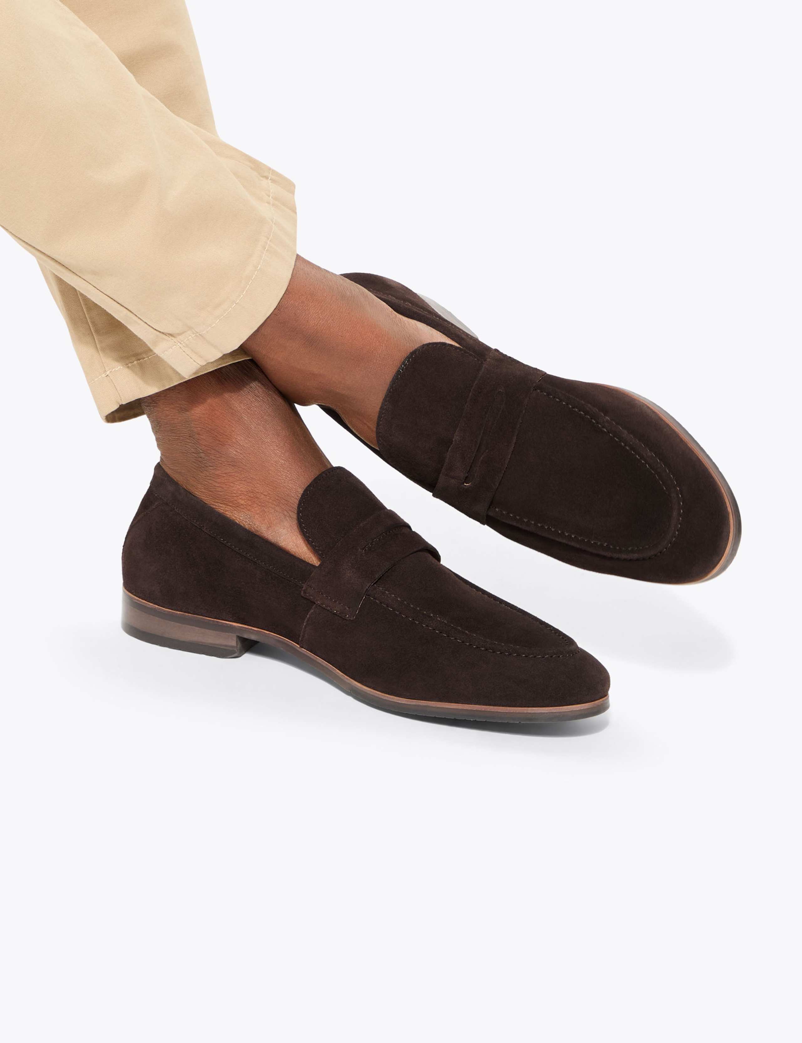 Suede Penny Loafers 2 of 5