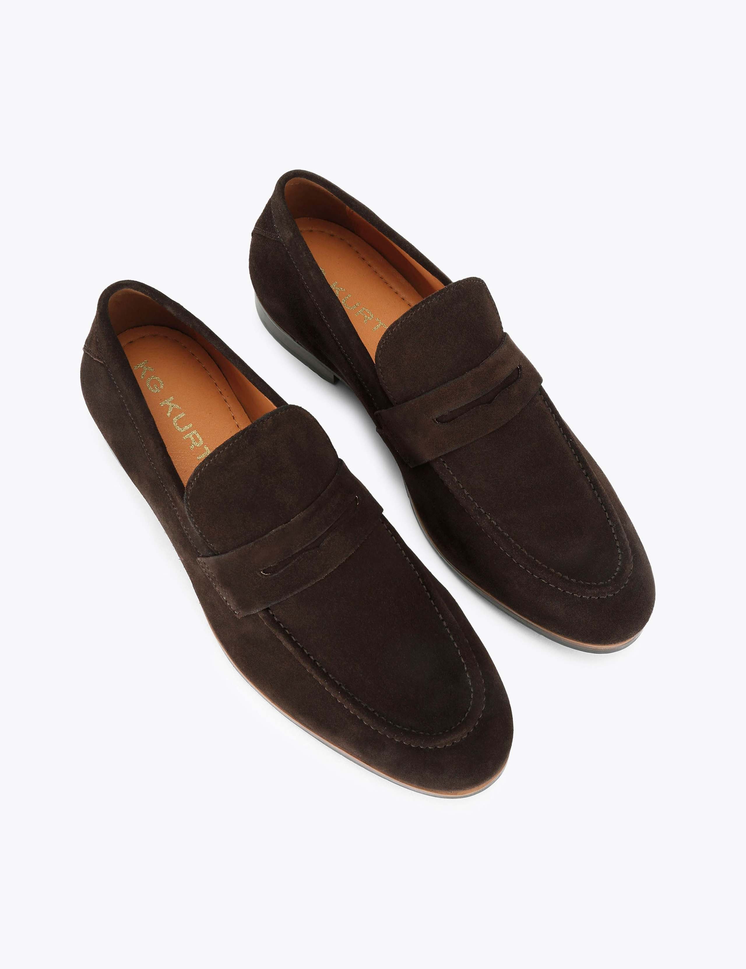 Suede Penny Loafers 3 of 5