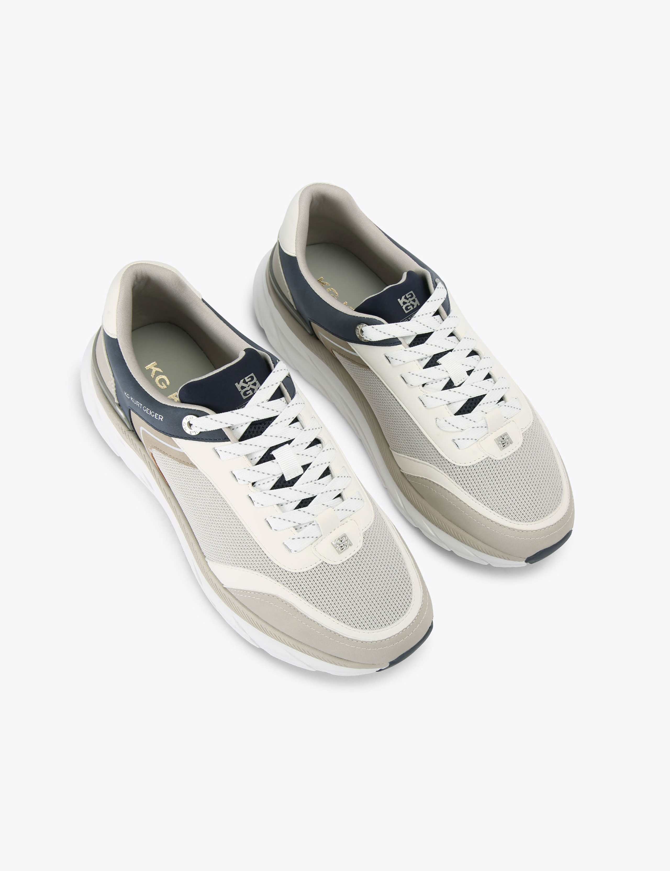 Colour Block Lace Up Trainers 2 of 4