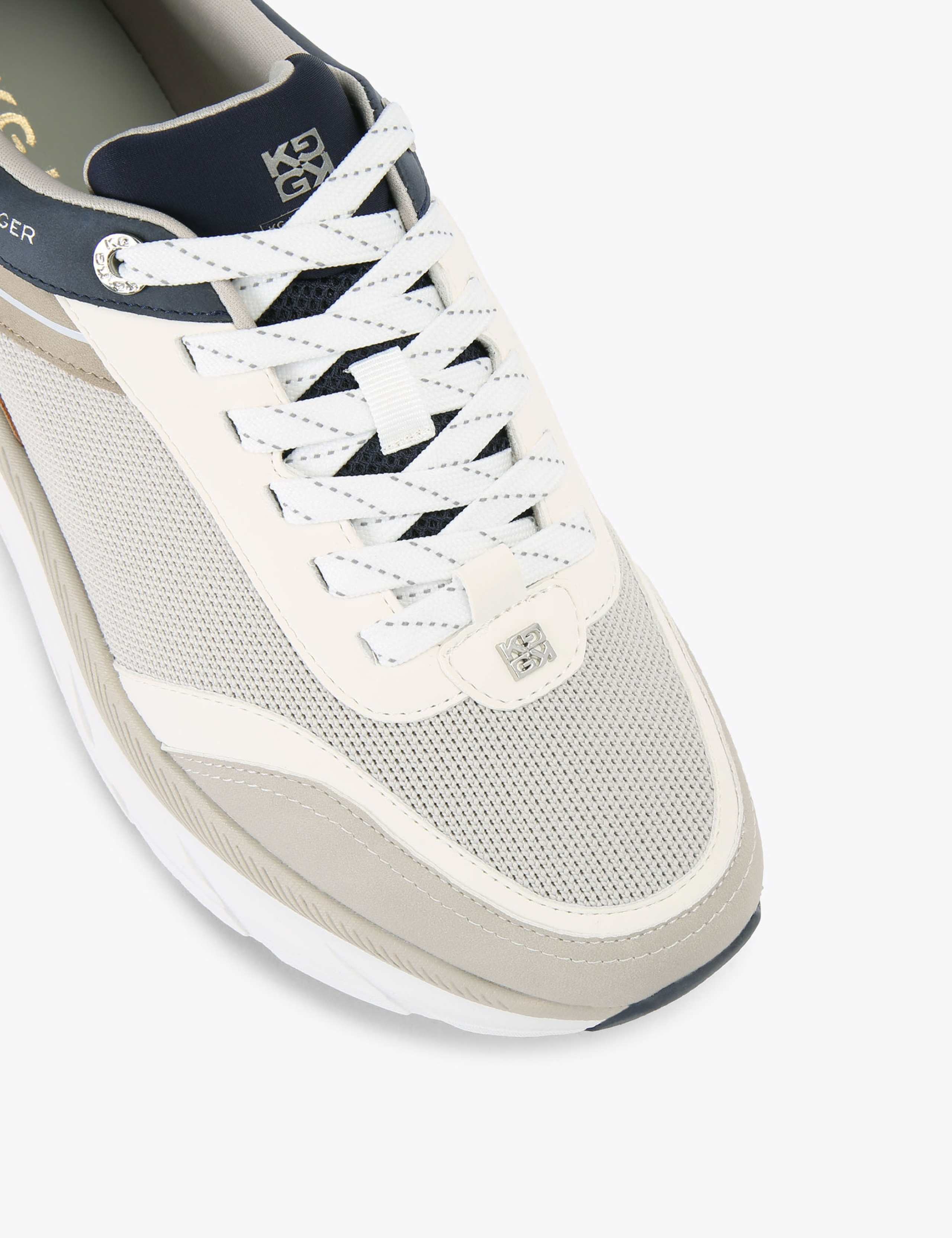 Colour Block Lace Up Trainers 3 of 4